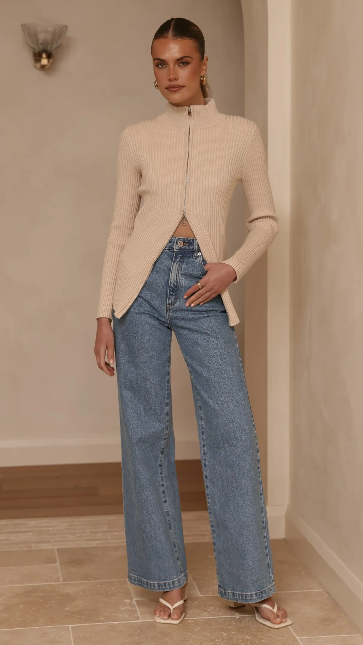 Cleo Long Sleeve Top - Beige sold by Billy J product image thumbnail 4