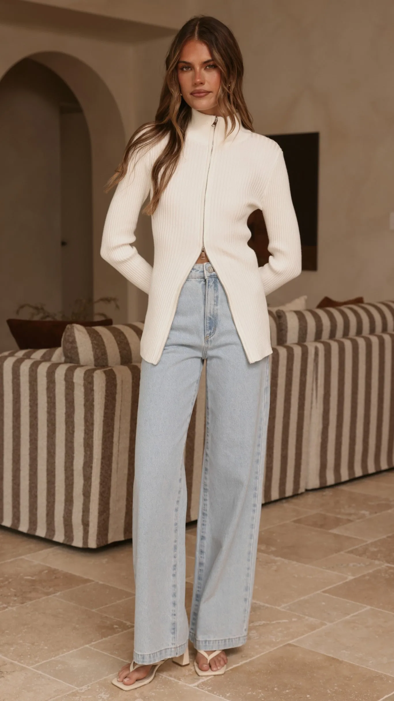 Cleo Long Sleeve Top - White sold by Billy J product image thumbnail 5