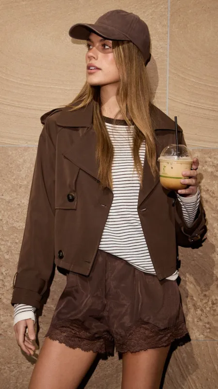 Ishana Long Sleeve Top - Cream Stripe made by Billy J