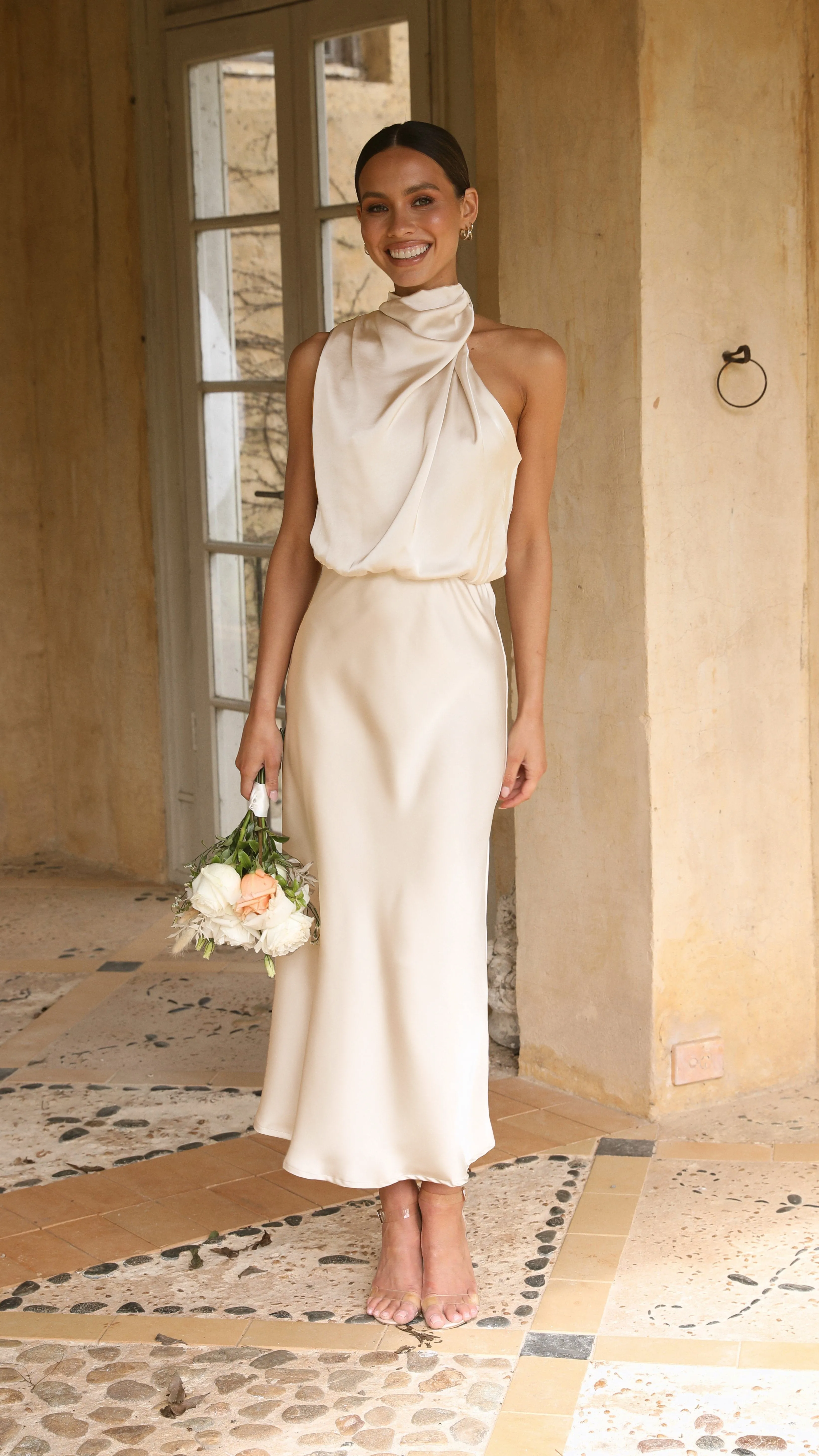 Esther Maxi Dress - Soft Gold sold by Billy J product image thumbnail 3