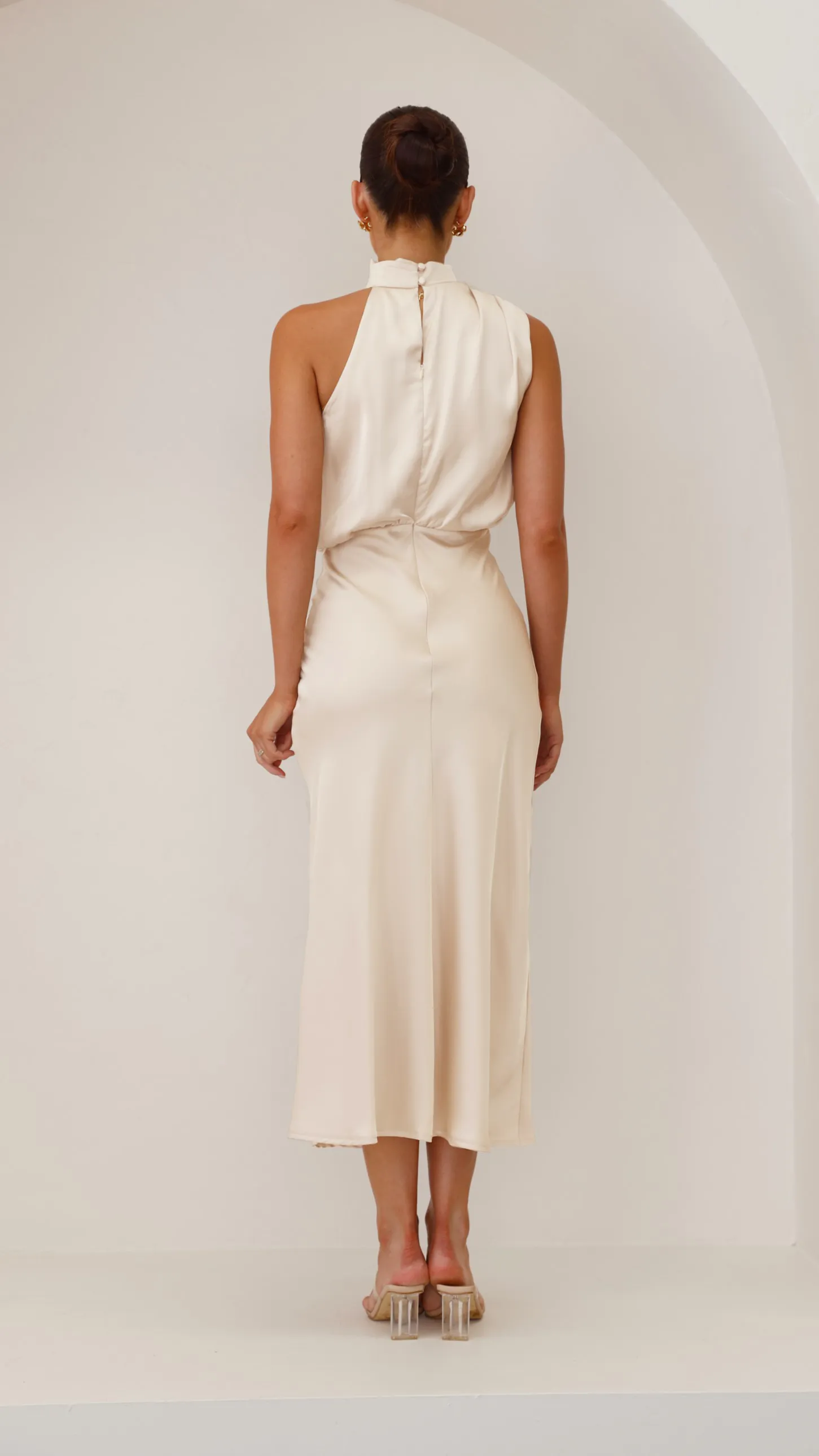 Esther Maxi Dress - Soft Gold sold by Billy J product image thumbnail 2