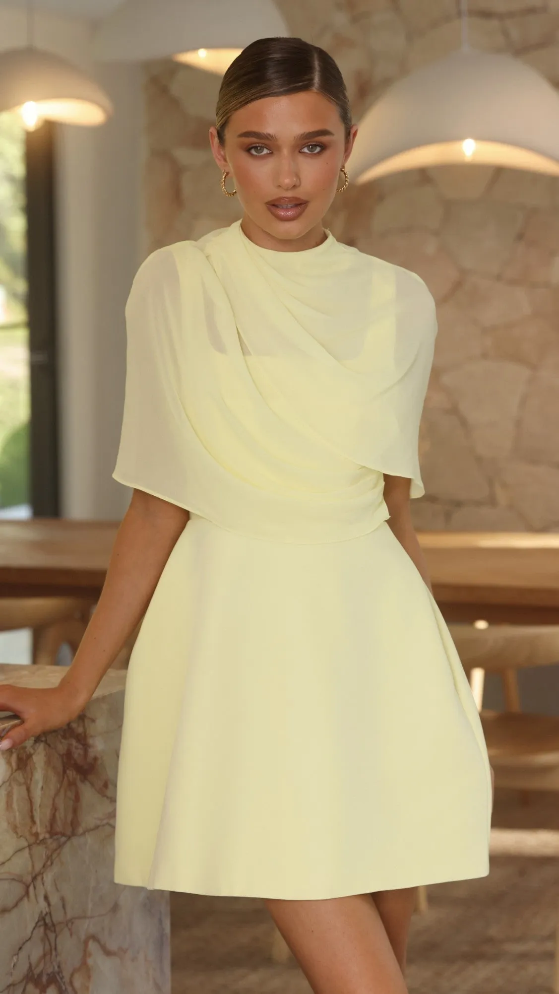 Zahni Mini Dress - Yellow sold by Billy J product image thumbnail 5