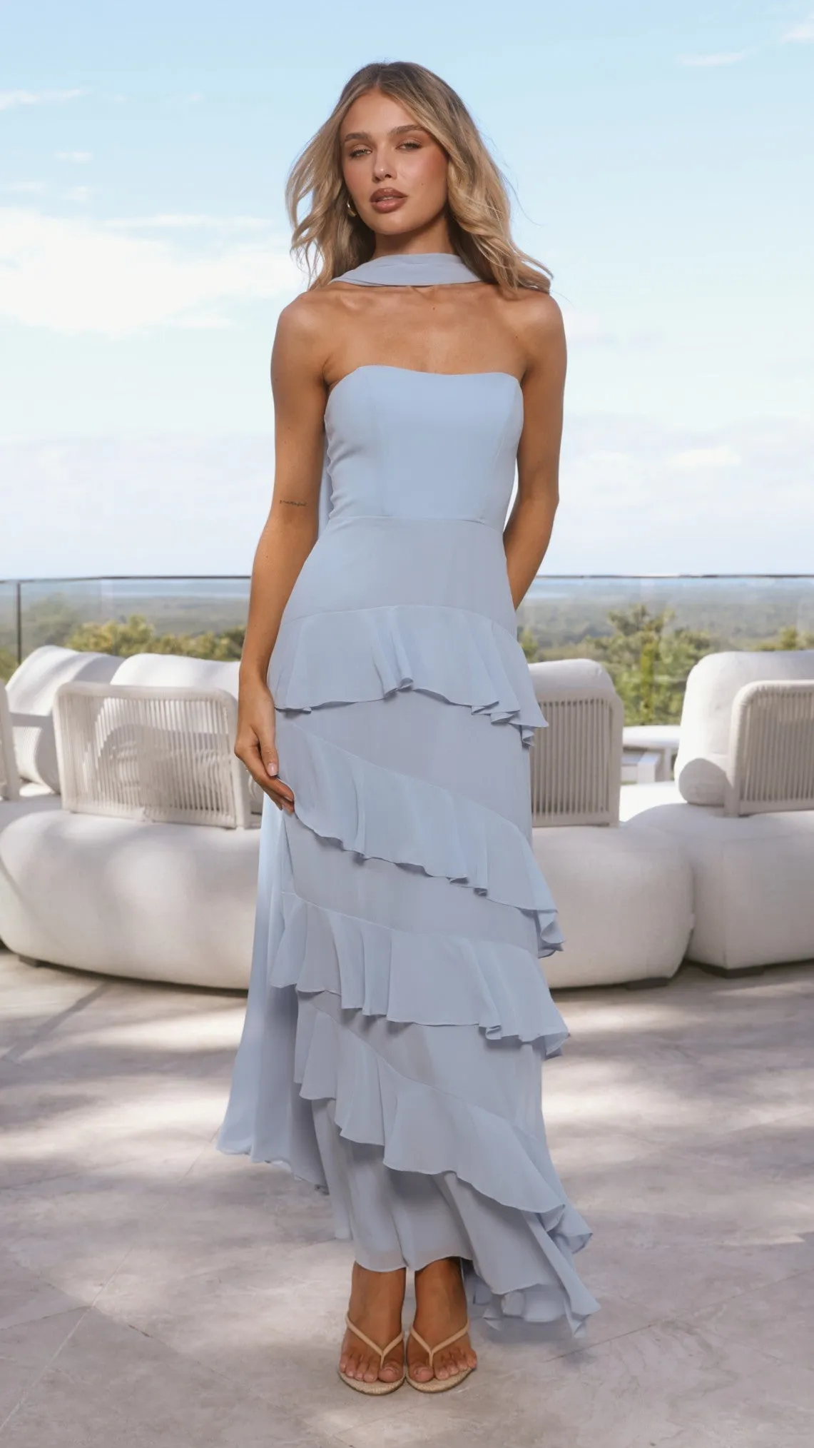 Flora Maxi Dress - Blue sold by Billy J