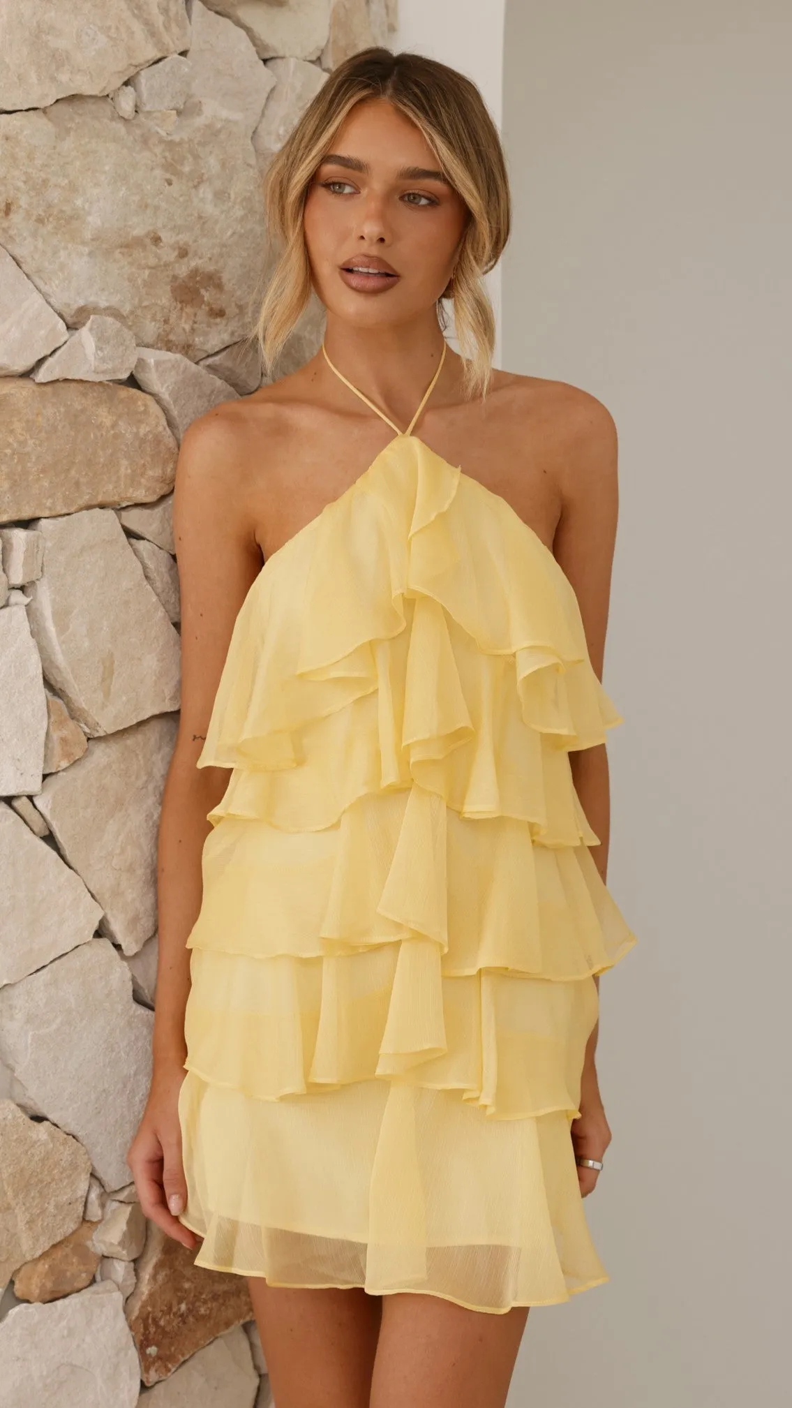 Soho Mini Dress - Yellow sold by Billy J