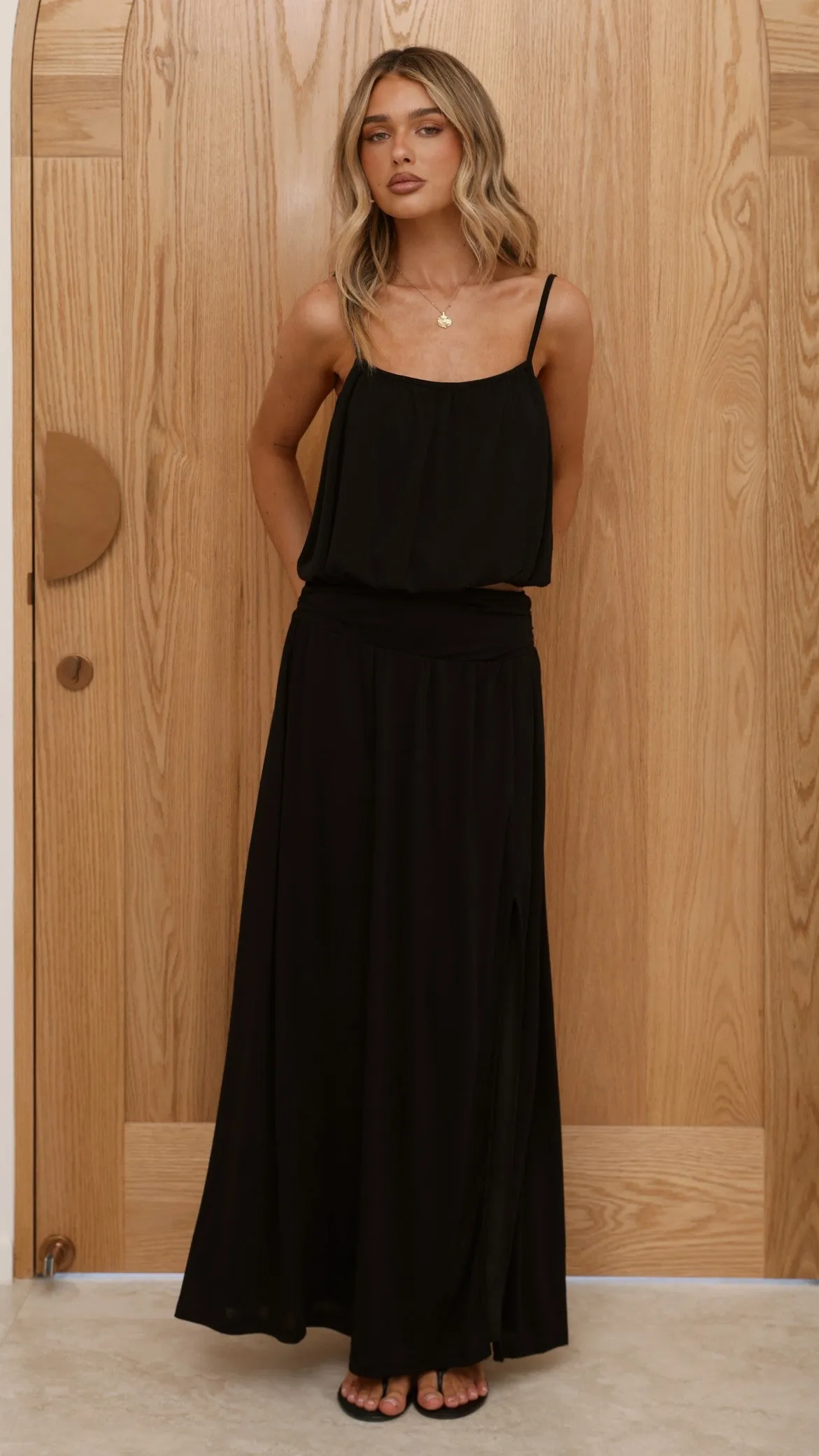 Stacie Maxi Skirt - Black sold by Billy J product image thumbnail 5