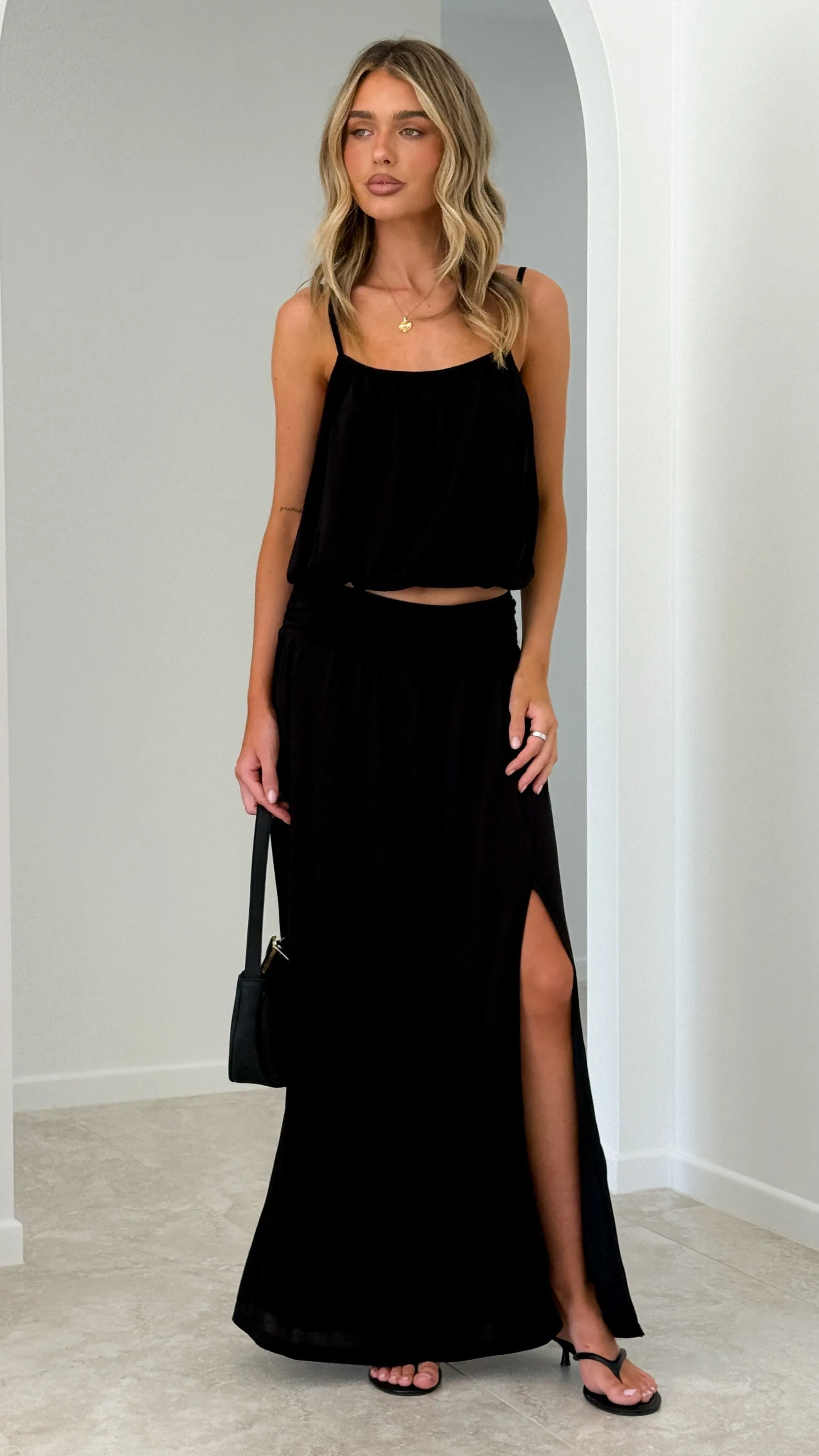 Stacie Maxi Skirt - Black sold by Billy J product image thumbnail 4