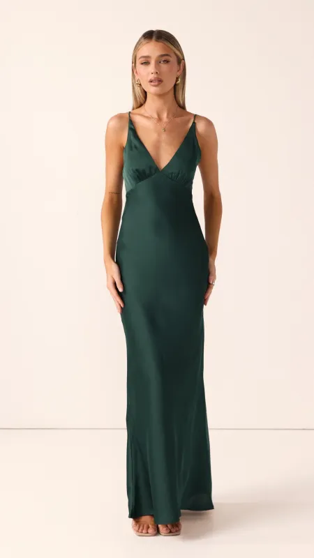 Ziah Maxi Dress - Emerald made by Billy J