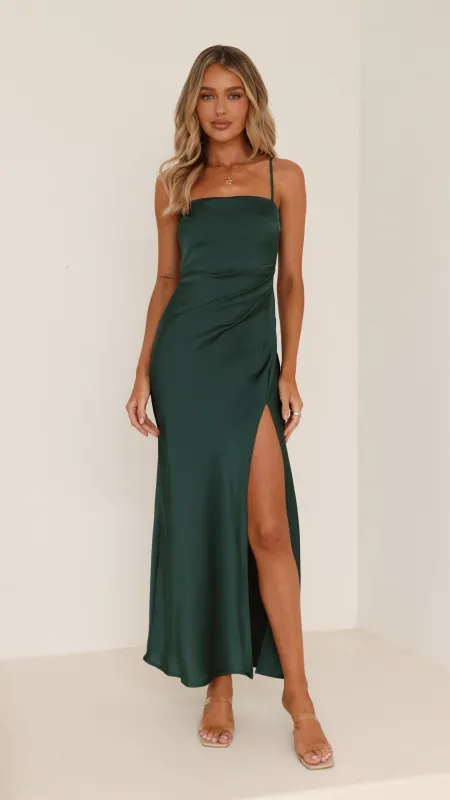 Ilana Maxi Dress - Emerald made by Billy J