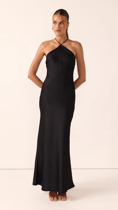 Chiara Maxi Dress - Black made by Billy J