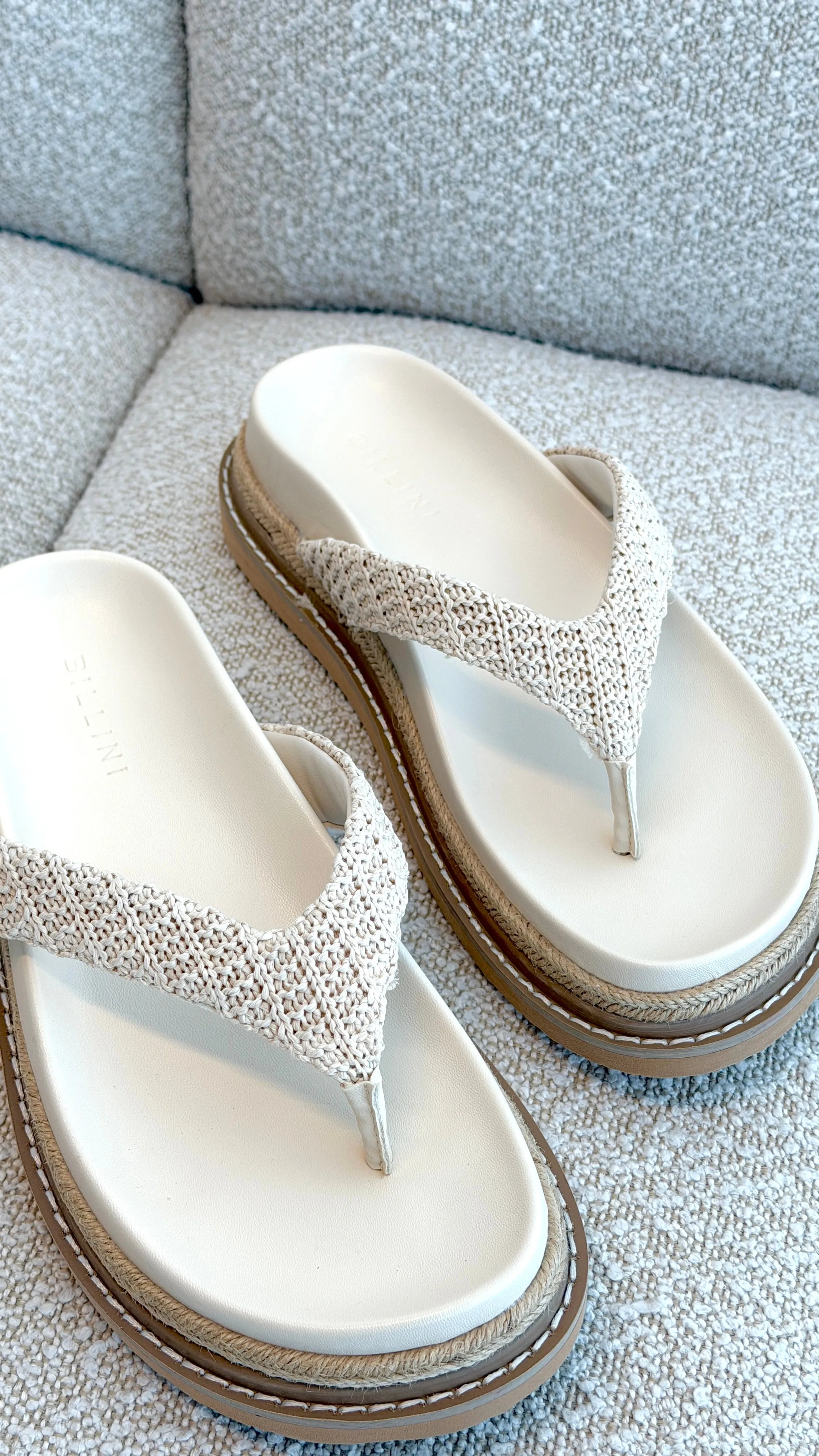 Arlette Slide - Cream Raffia sold by Billy J product image thumbnail 4