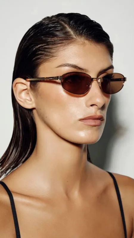 The Angelina Sunglasses - Havana Tort/Caramel made by Banbe Eyewear