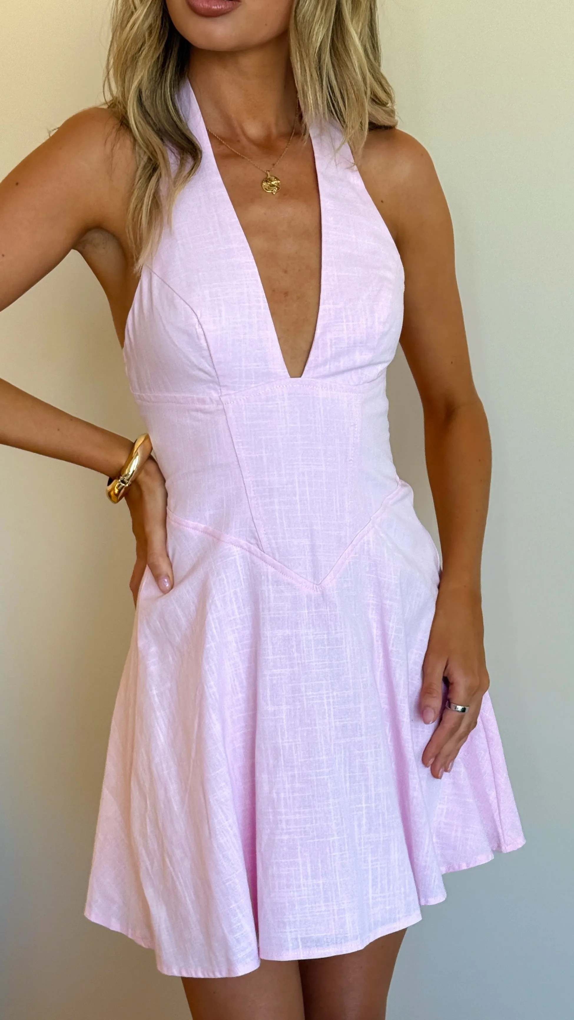 Skye Mini Dress - Pink sold by Billy J product image thumbnail 4