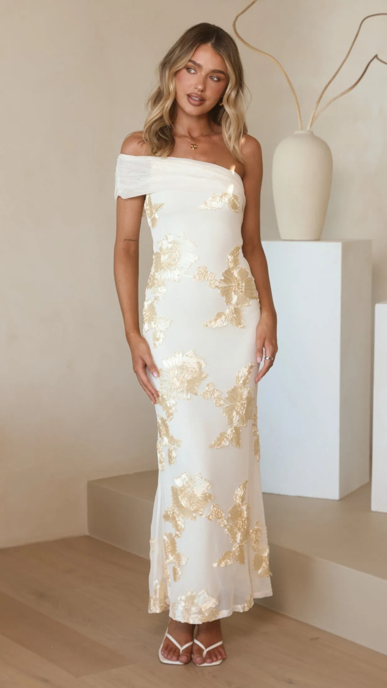 Faith Maxi Dress - Yellow Floral sold by Billy J product image thumbnail 4
