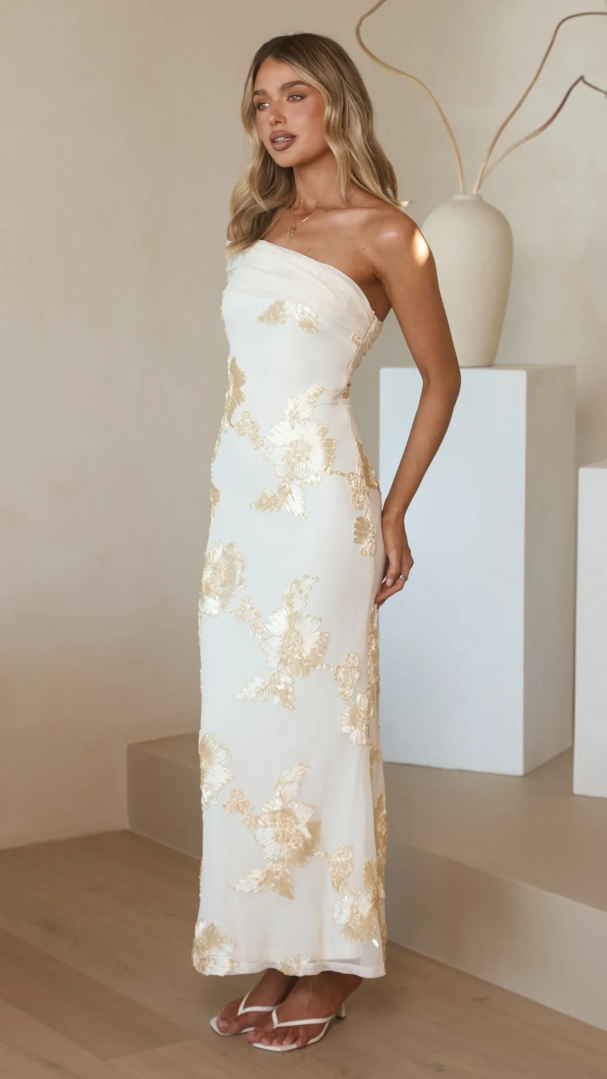 Faith Maxi Dress - Yellow Floral sold by Billy J product image thumbnail 3