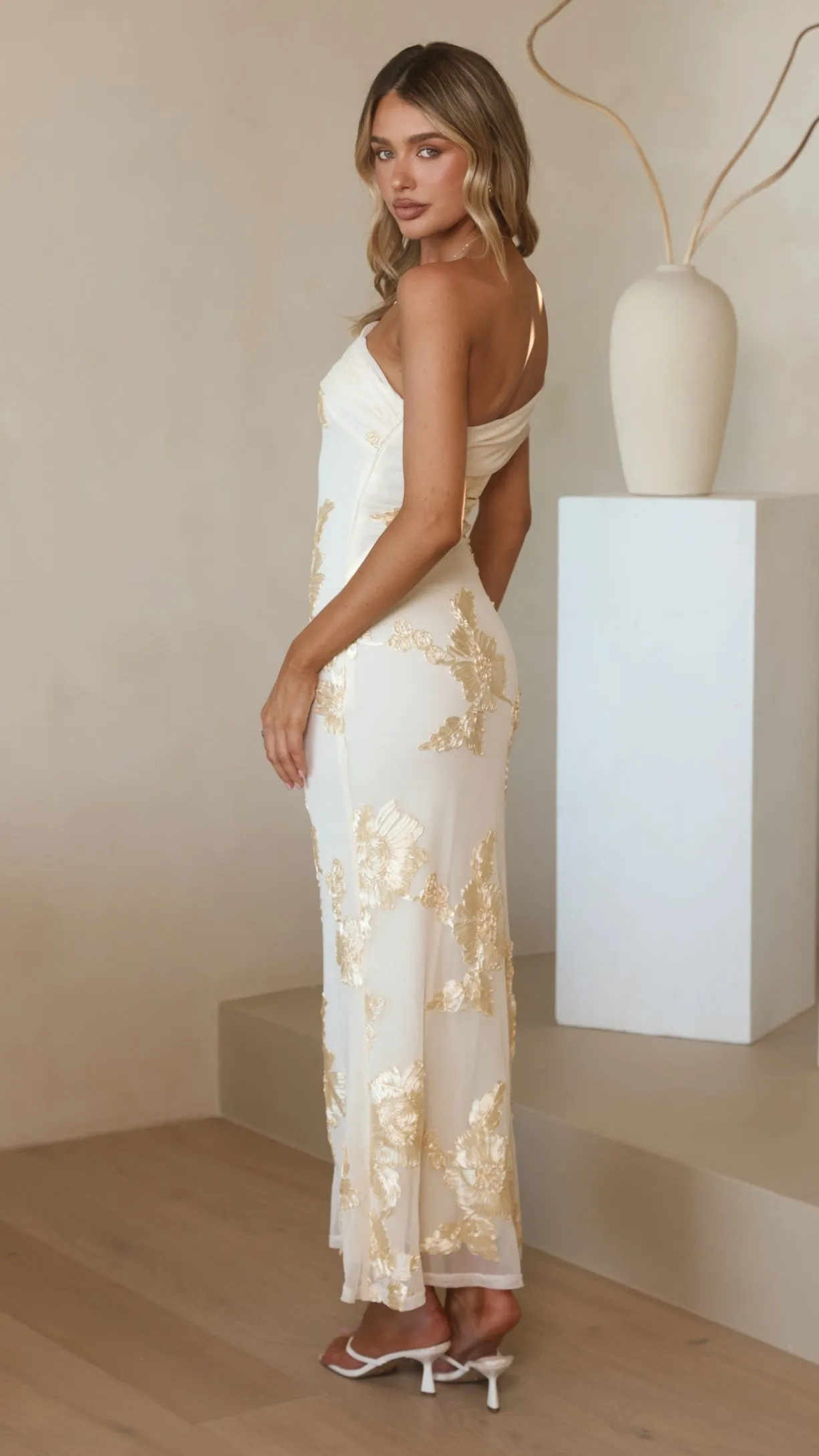 Faith Maxi Dress - Yellow Floral sold by Billy J product image thumbnail 2