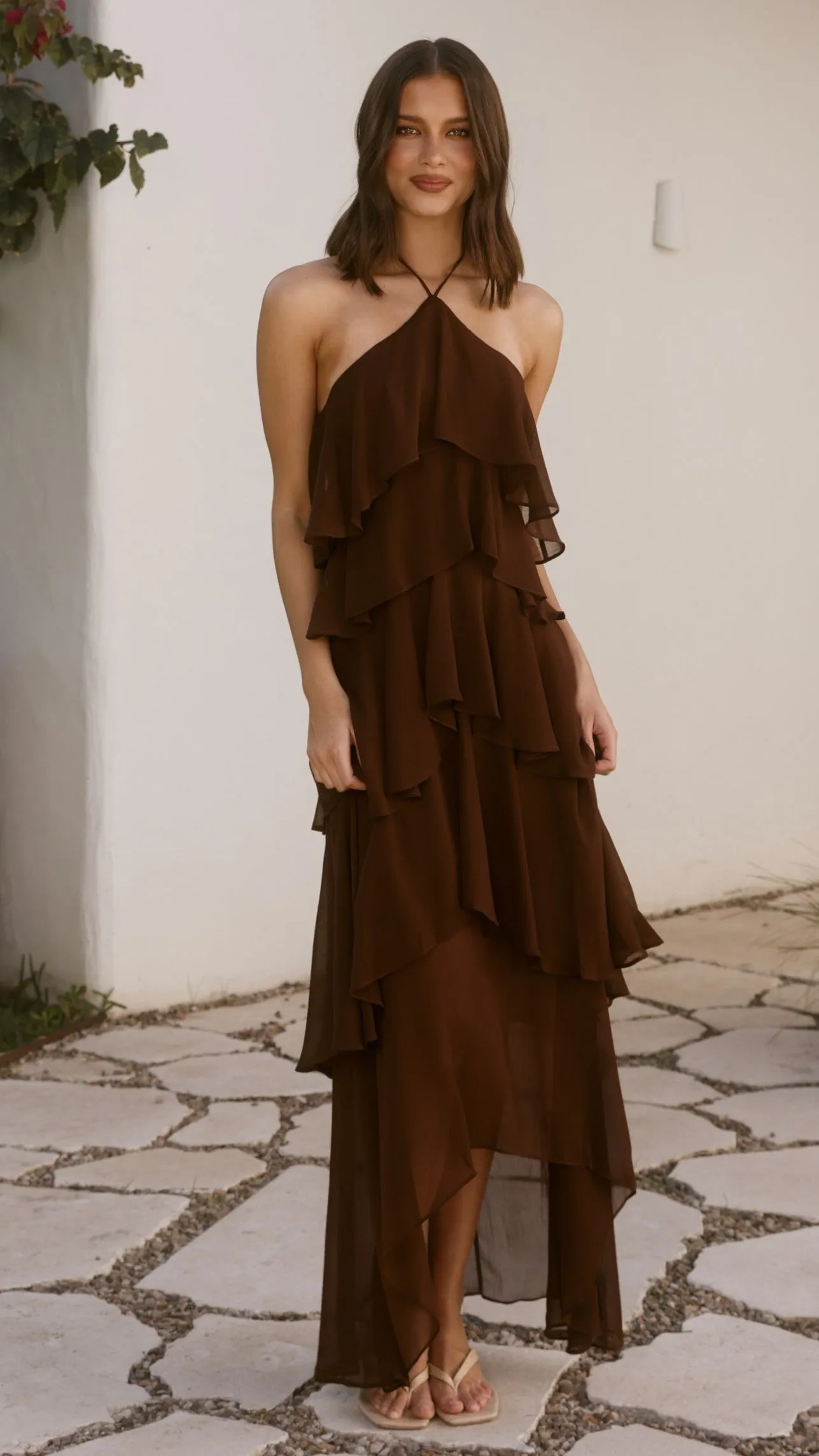 Soho Maxi Dress - Chocolate sold by Billy J product image thumbnail 3