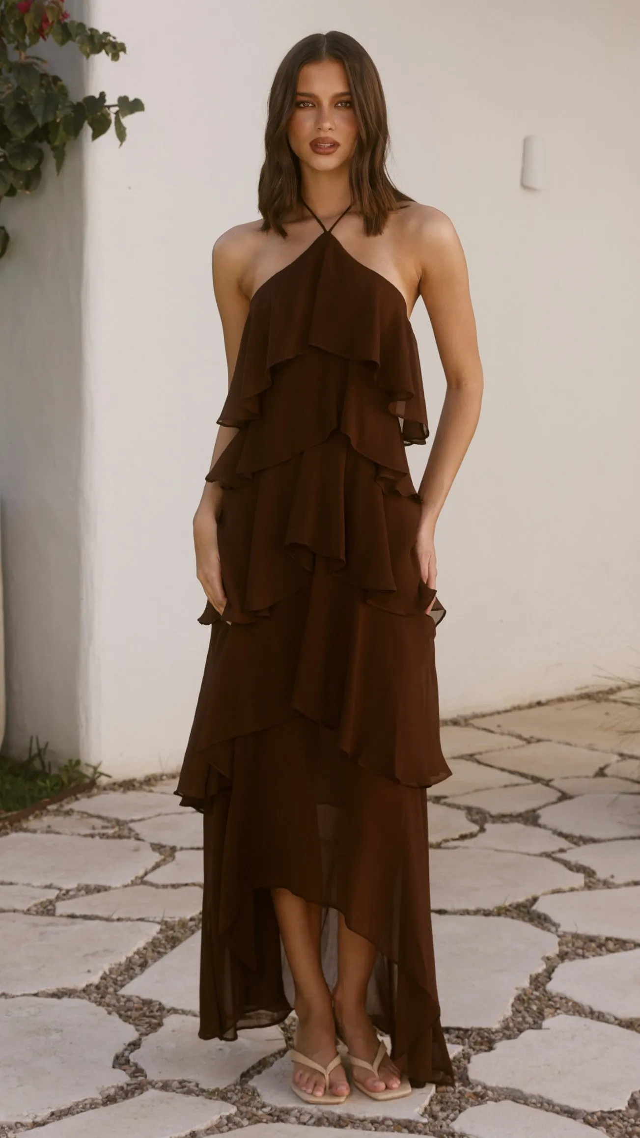 Soho Maxi Dress - Chocolate sold by Billy J