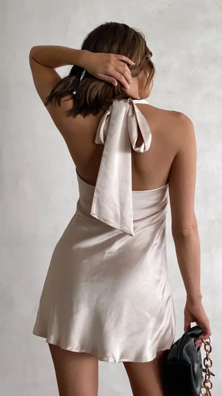 Sian Mini Dress - Champagne sold by Billy J