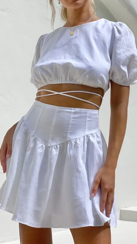 Sidney Mini Dress - White sold by Billy J