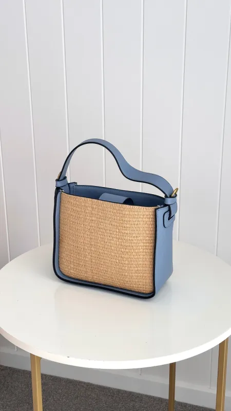 Lilaia Bag - Blue / Natural sold by Billy J
