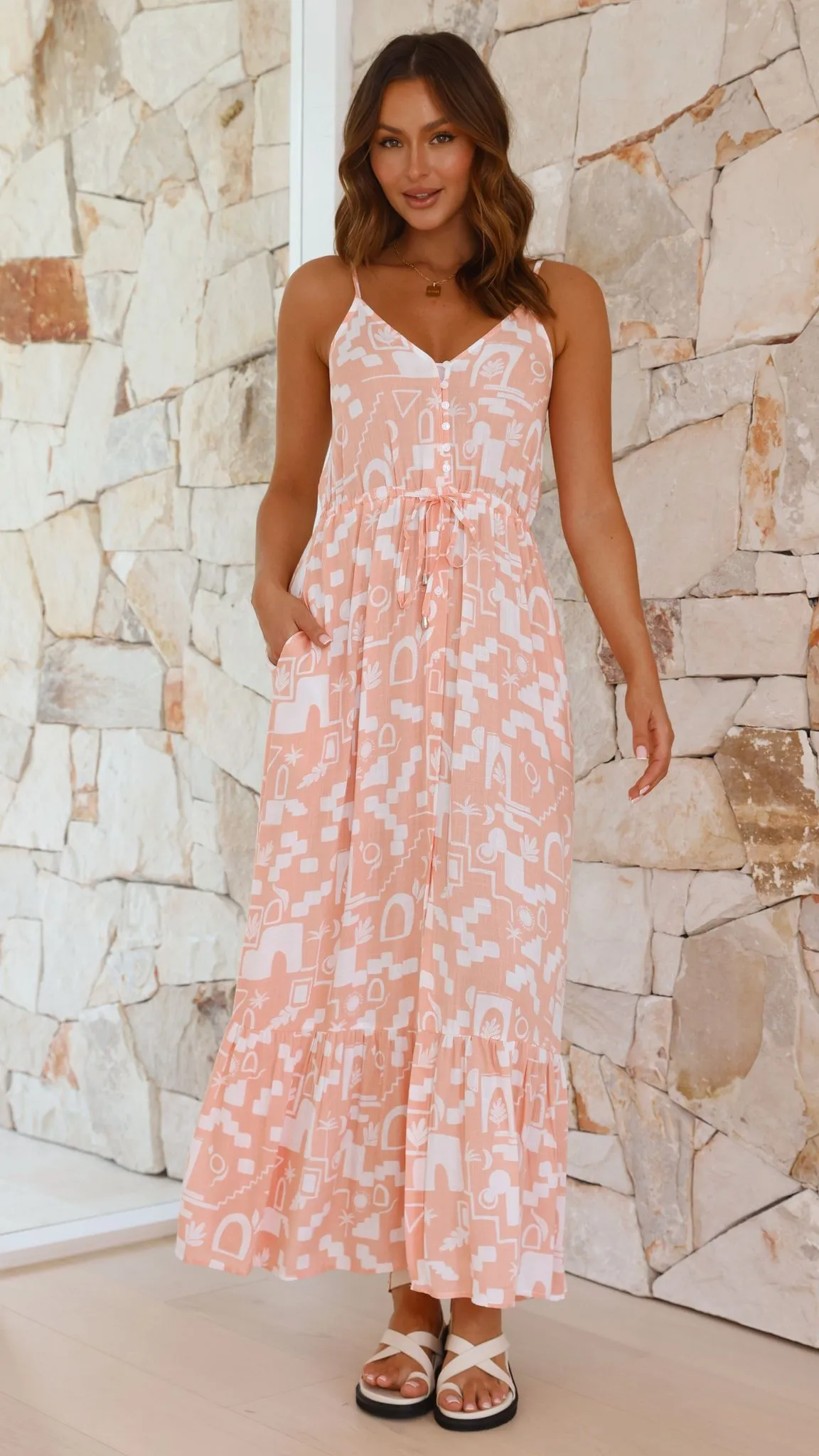 Halian Maxi Dress - Morocco Print sold by Billy J product image thumbnail 5