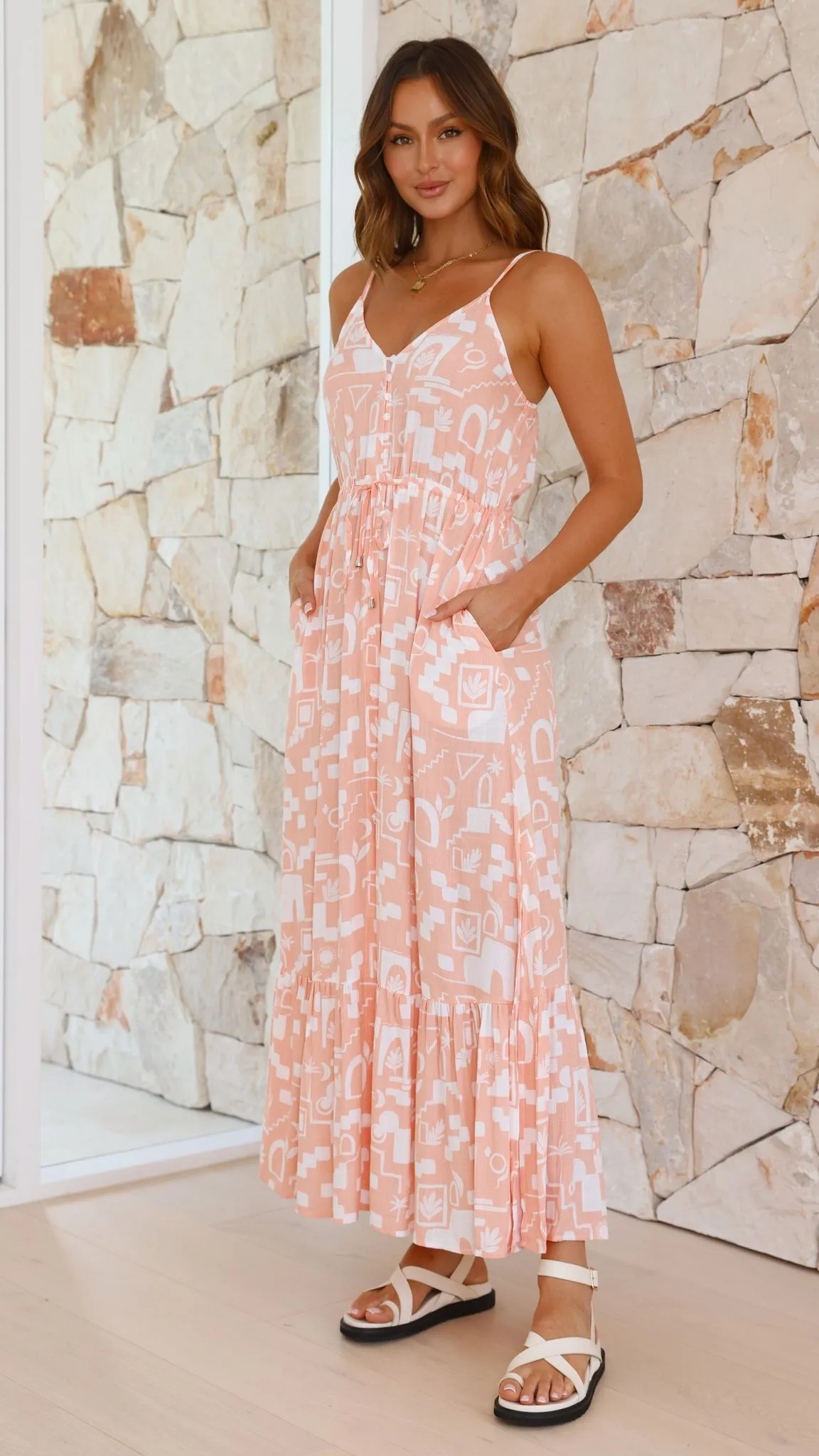Halian Maxi Dress - Morocco Print sold by Billy J product image thumbnail 4