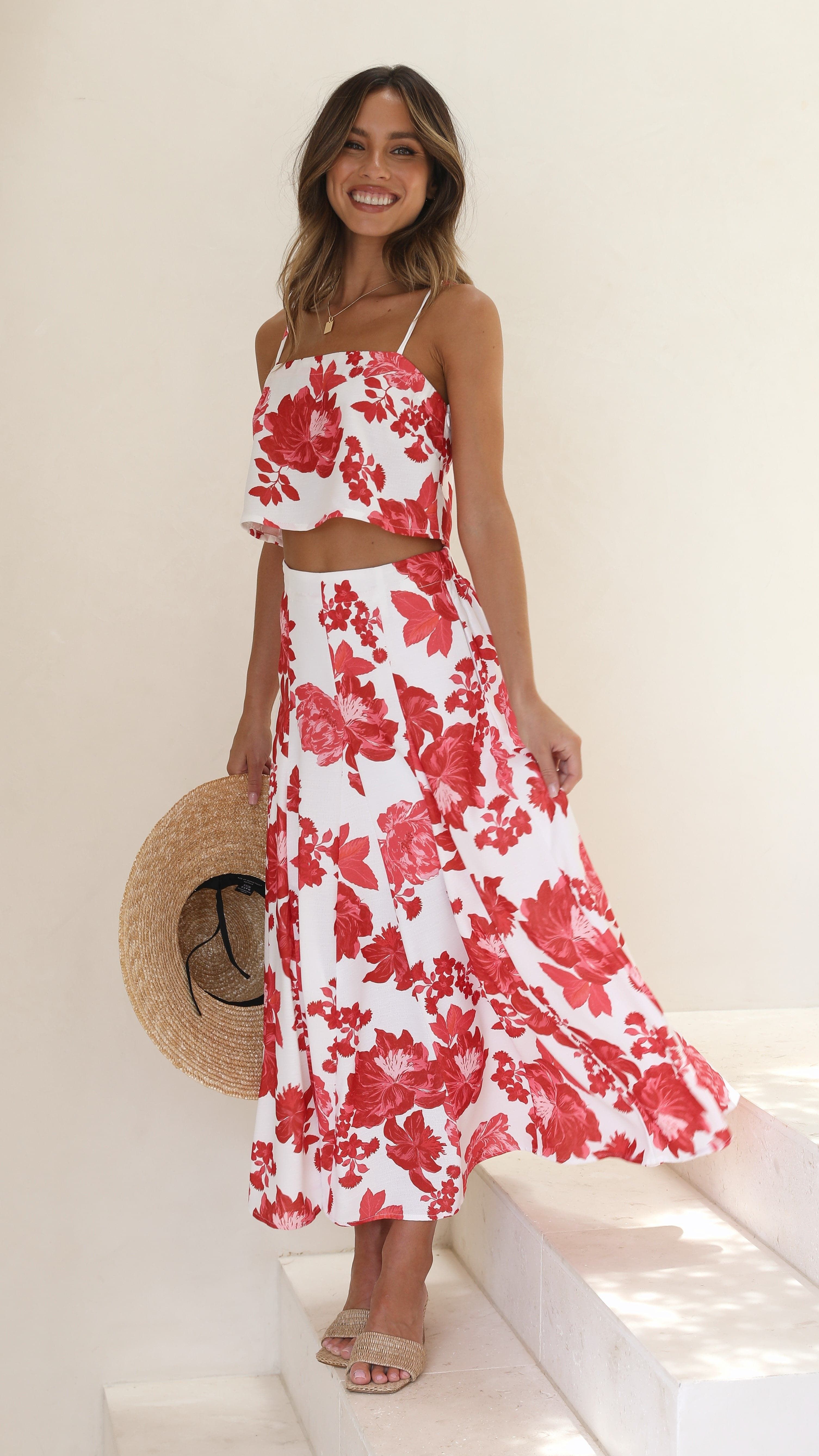 Ari Top - Red Floral sold by Billy J product image thumbnail 5