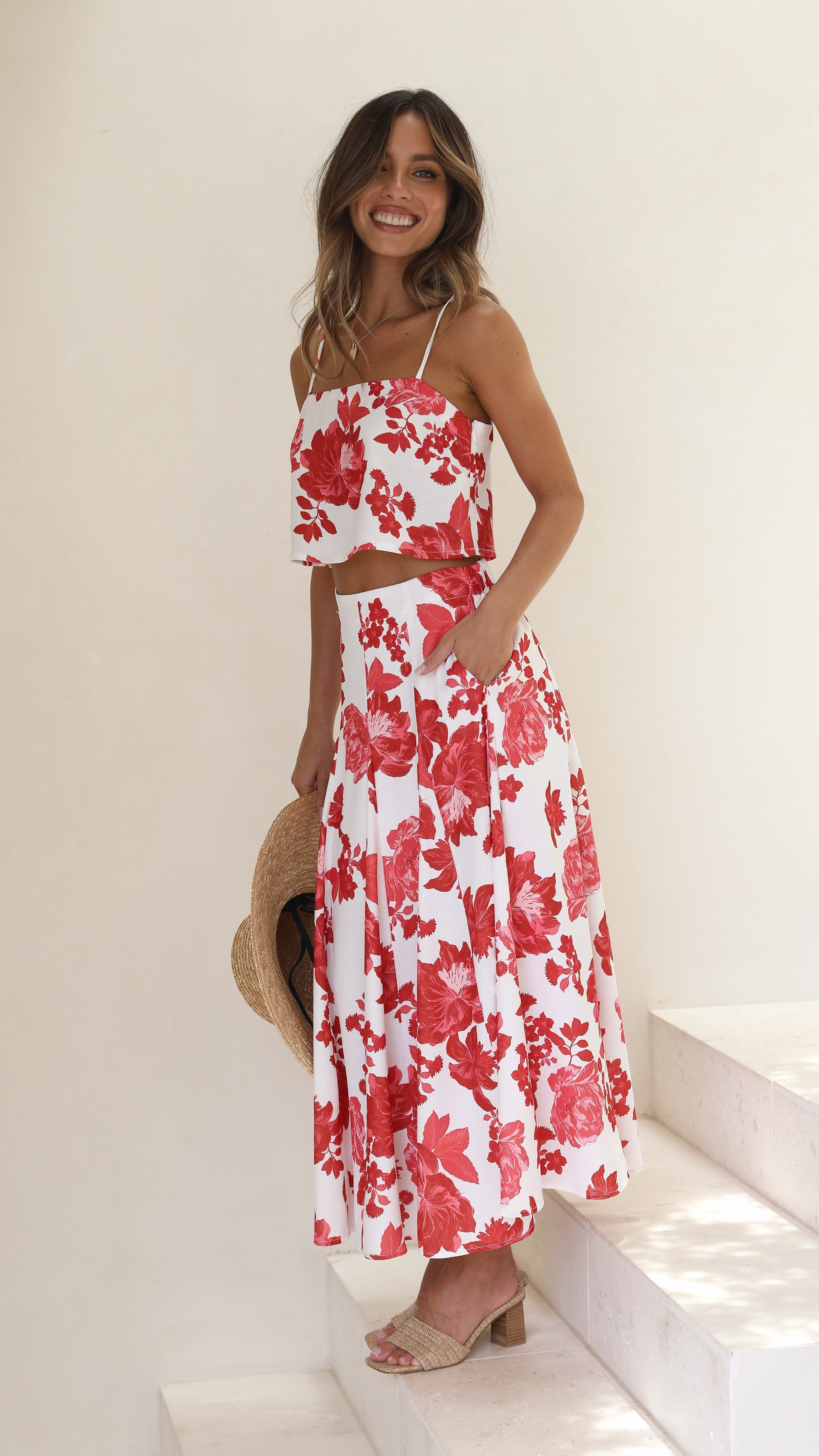 Ari Top - Red Floral sold by Billy J product image thumbnail 4