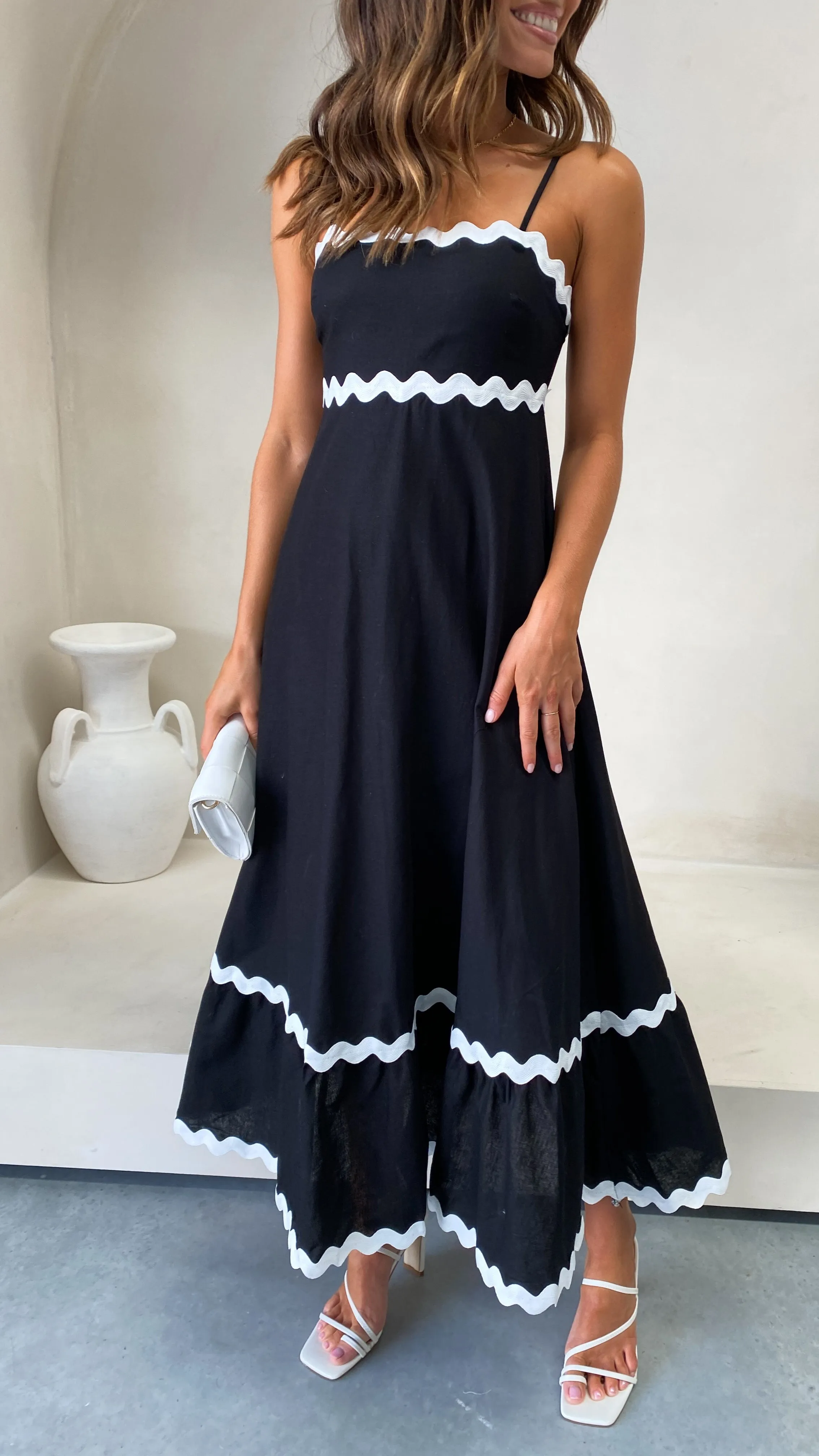 Brodey Midi Dress - Black / White sold by Billy J product image thumbnail 3