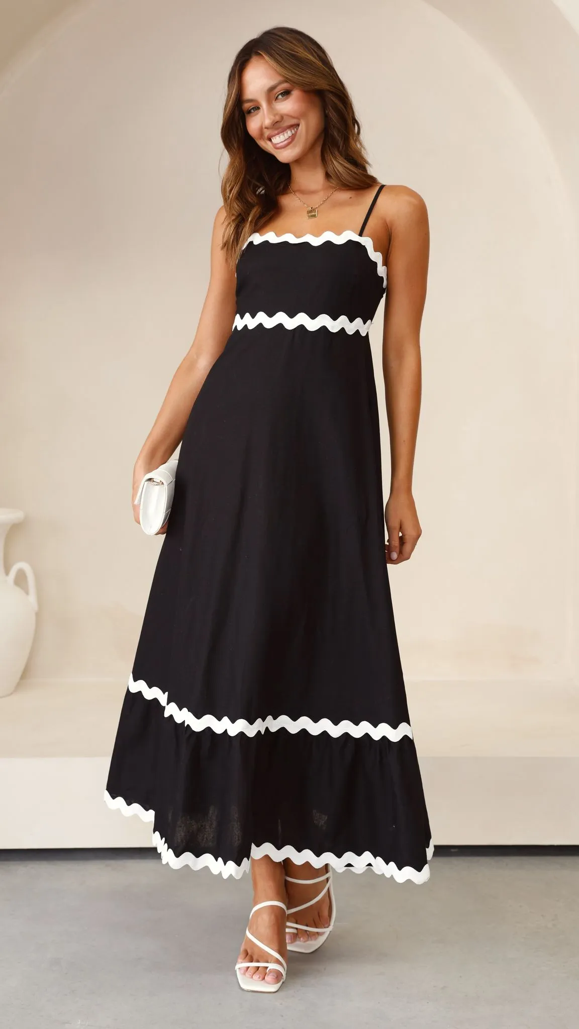 Brodey Midi Dress - Black / White sold by Billy J product image thumbnail 5