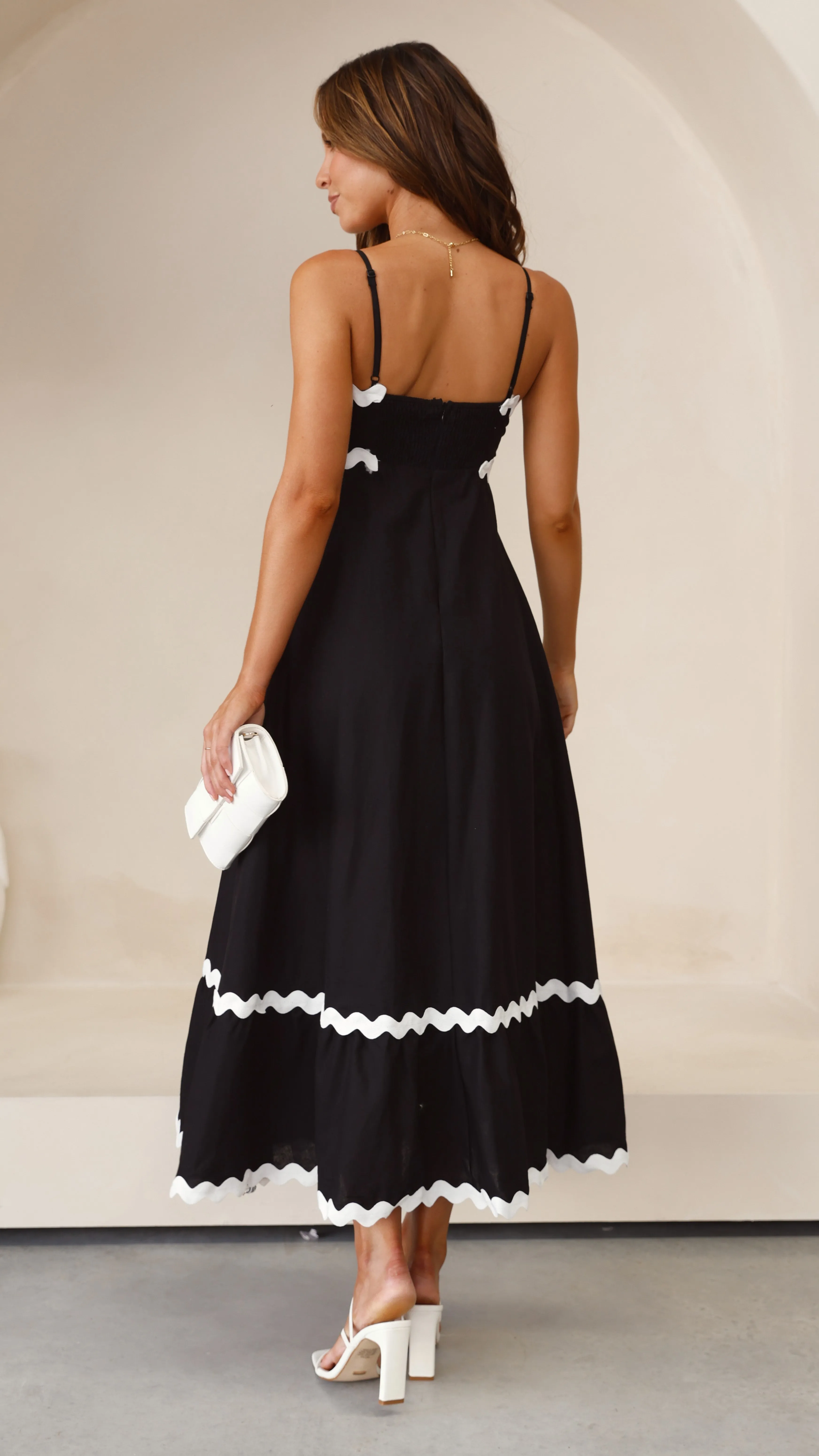 Brodey Midi Dress - Black / White sold by Billy J product image thumbnail 2