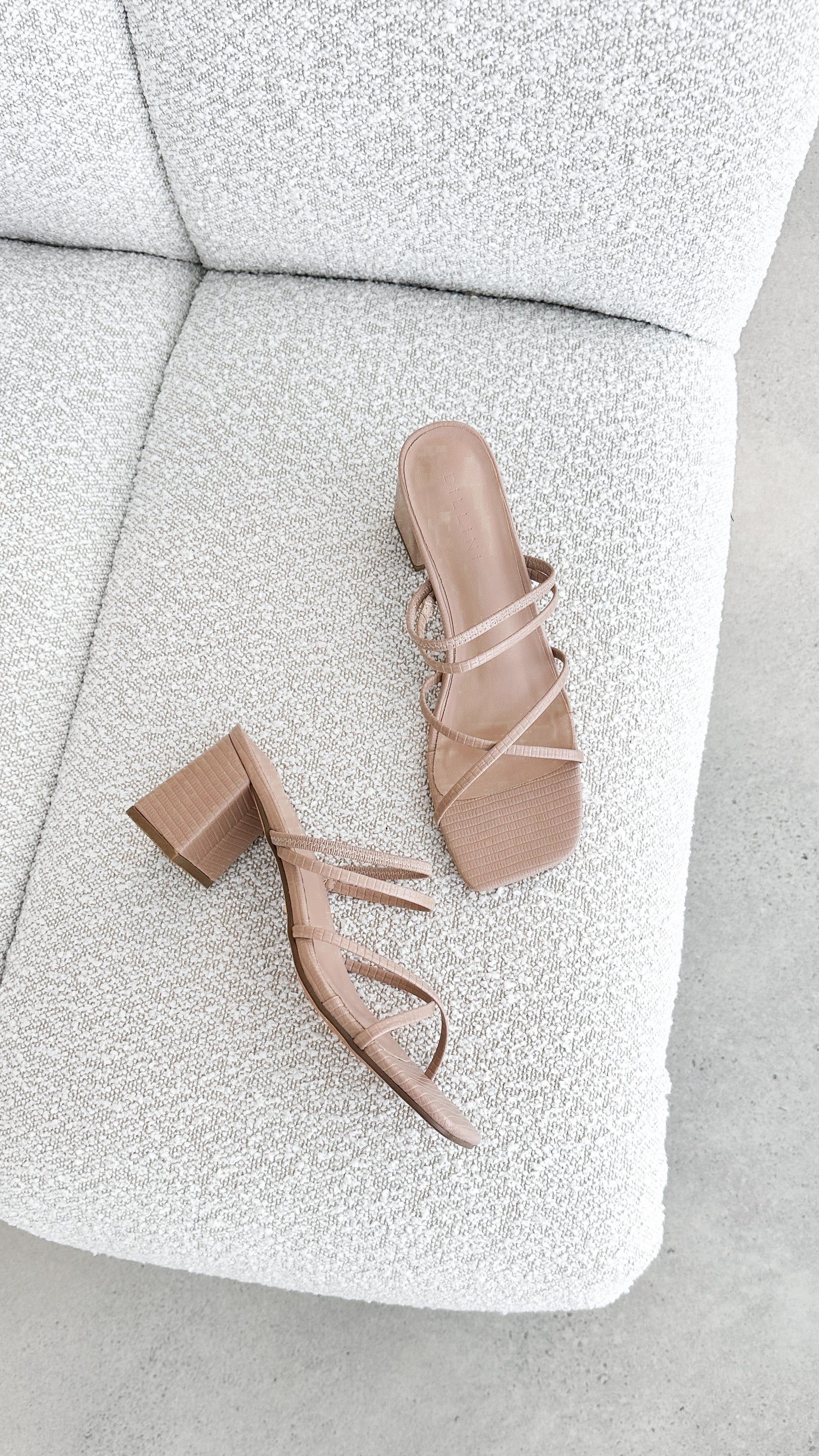 Yesha Heel - Latte Scale sold by Billy J