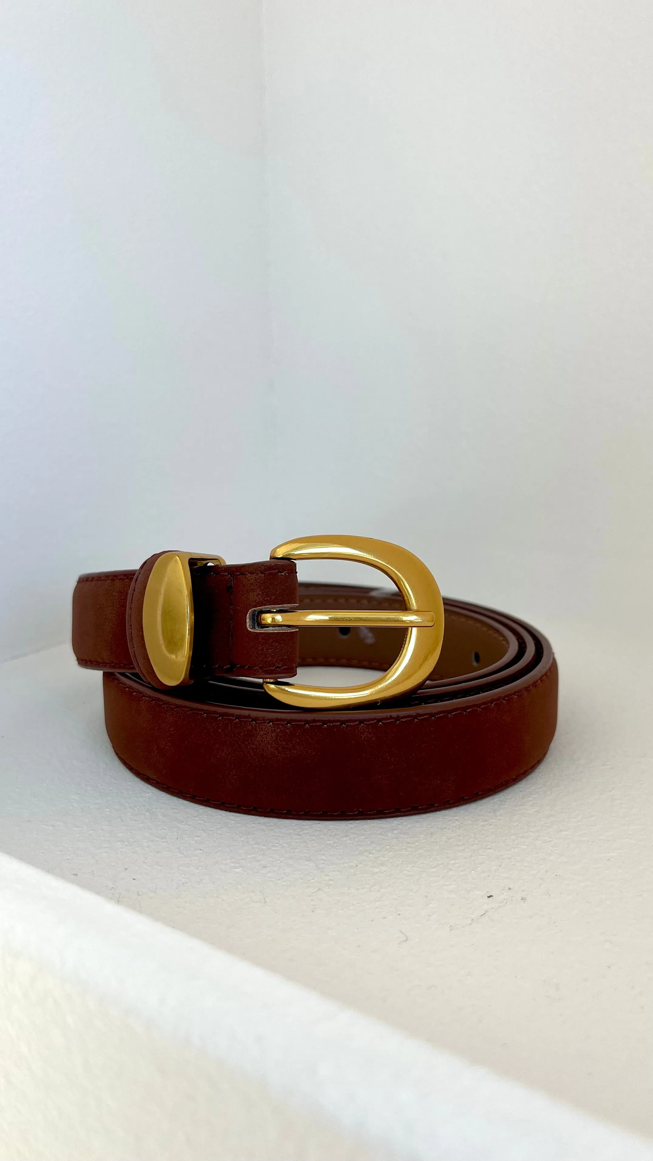 Maya Leather Belt - Brown sold by Billy J product image thumbnail 4