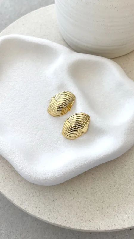 Winona Earrings - Gold sold by Billy J