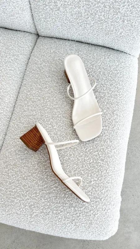 Waylen Heel - Bone/Natural sold by Billy J