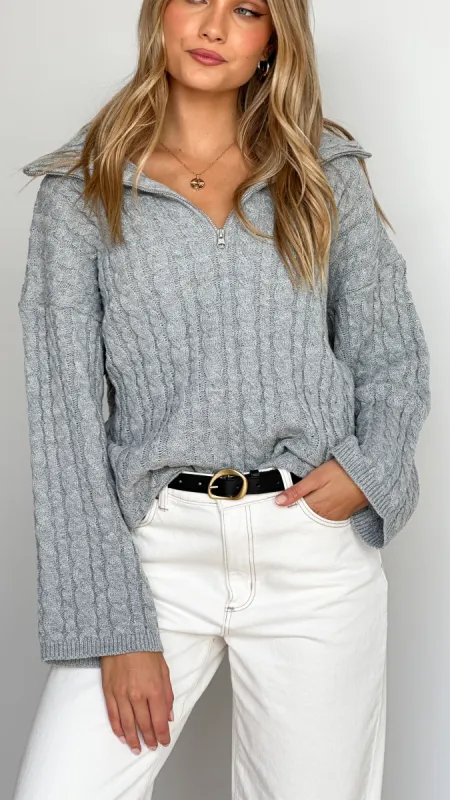 Mia Jumper - Grey sold by Billy J