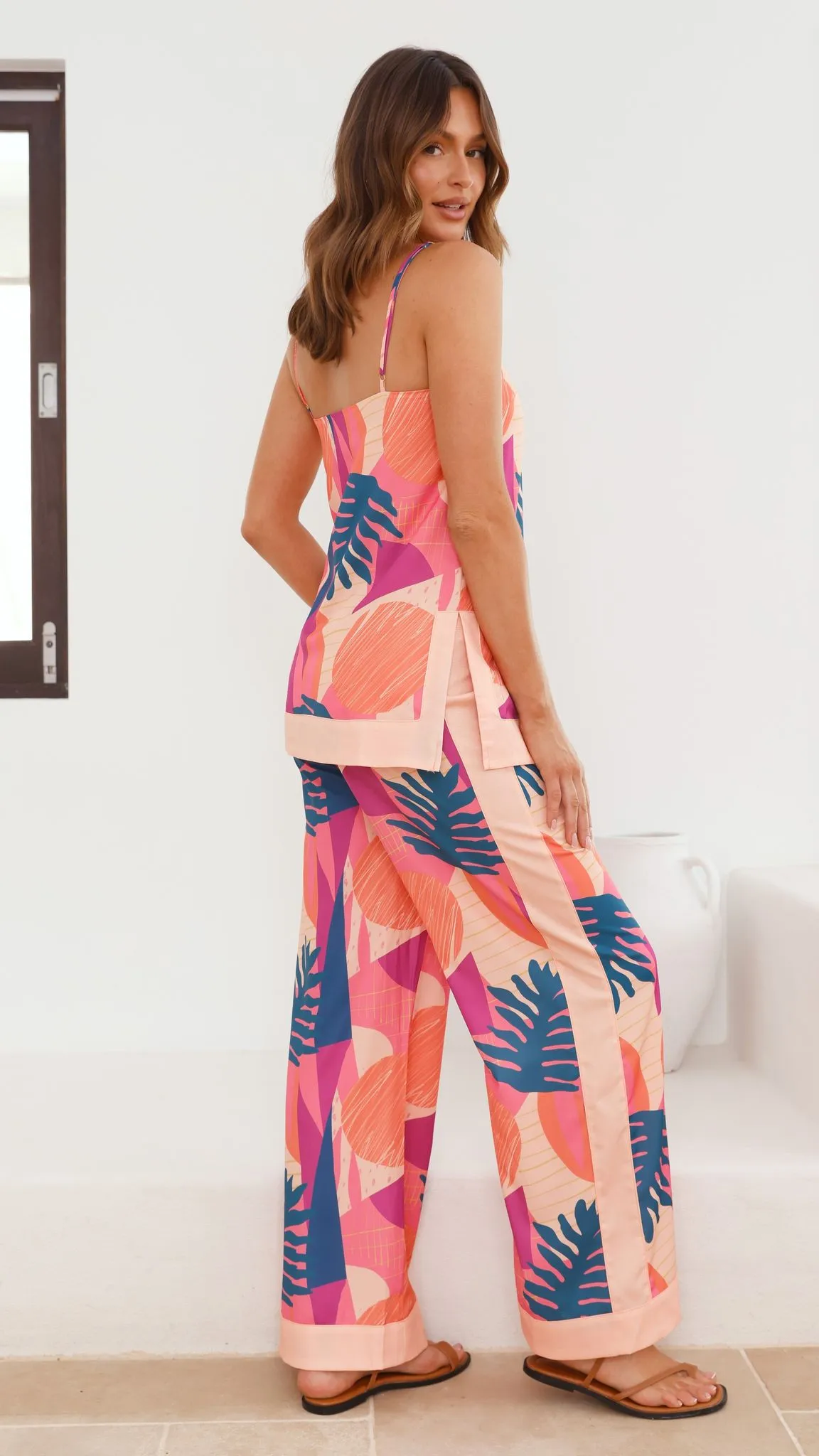 Beach Sunsets Pants - Pink Multi sold by Billy J product image thumbnail 3