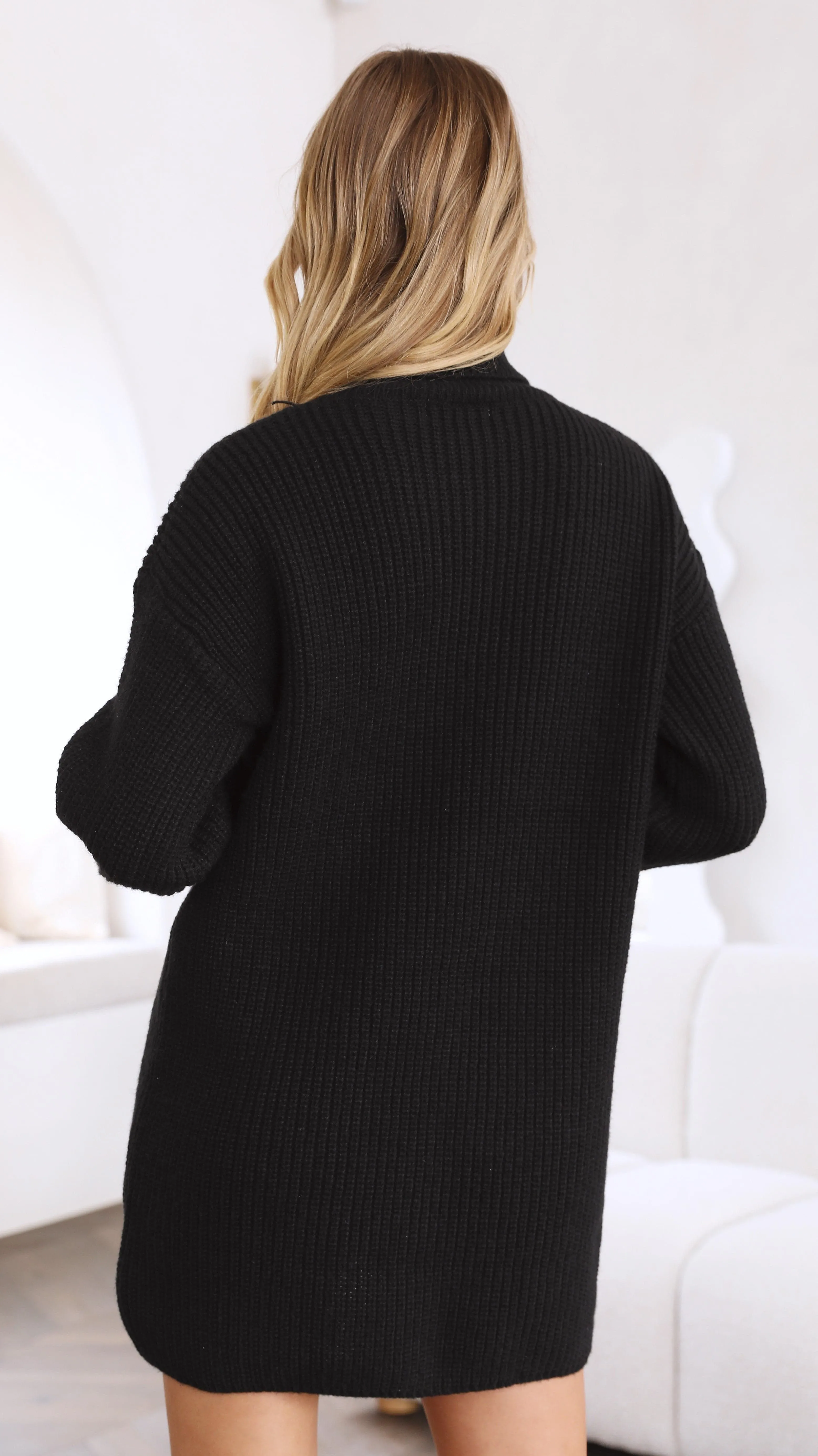 Mabli Mini Knit Dress - Black sold by Billy J product image thumbnail 2