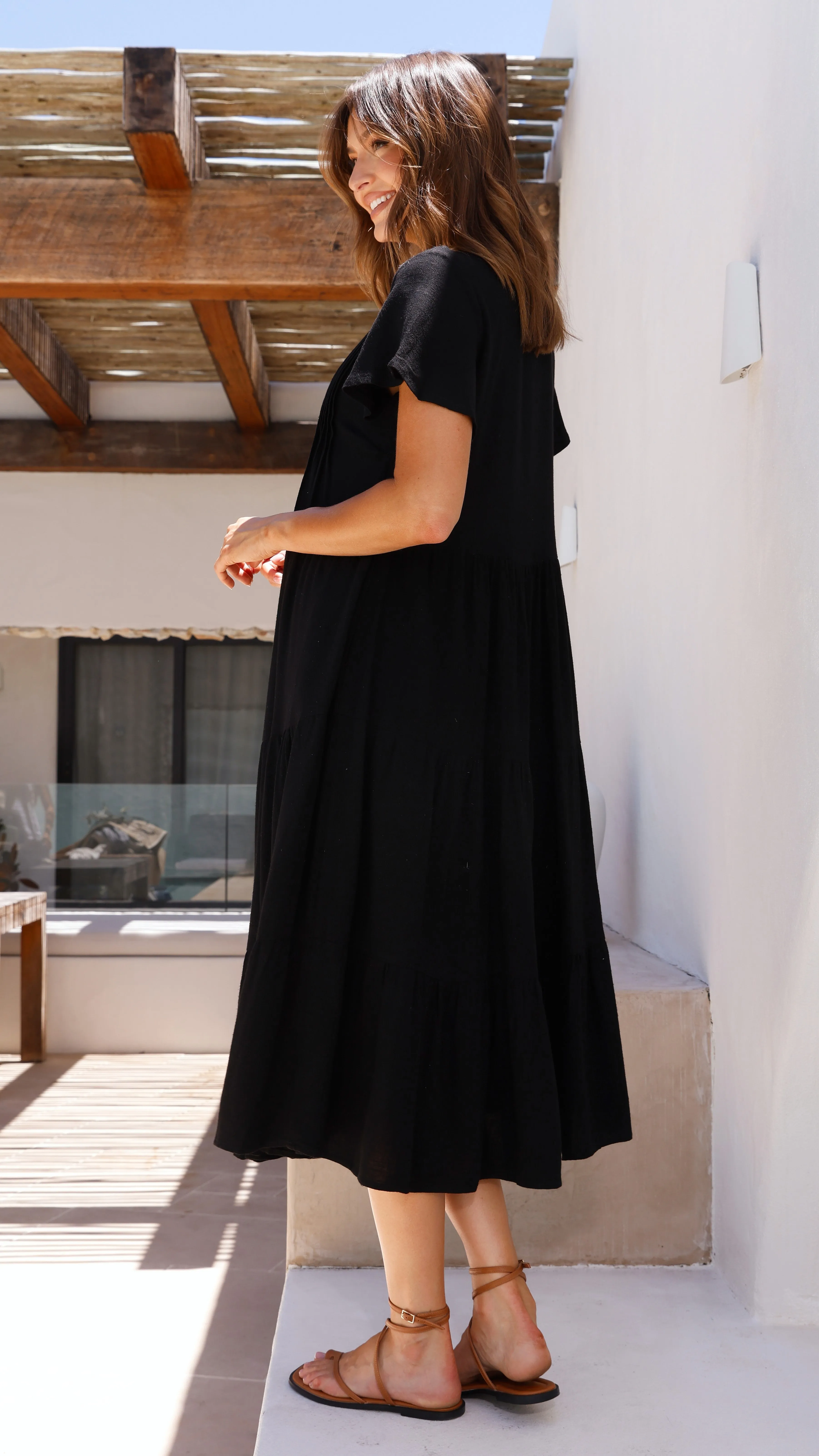 Lucinda Midi Dress - Black sold by Billy J product image thumbnail 3
