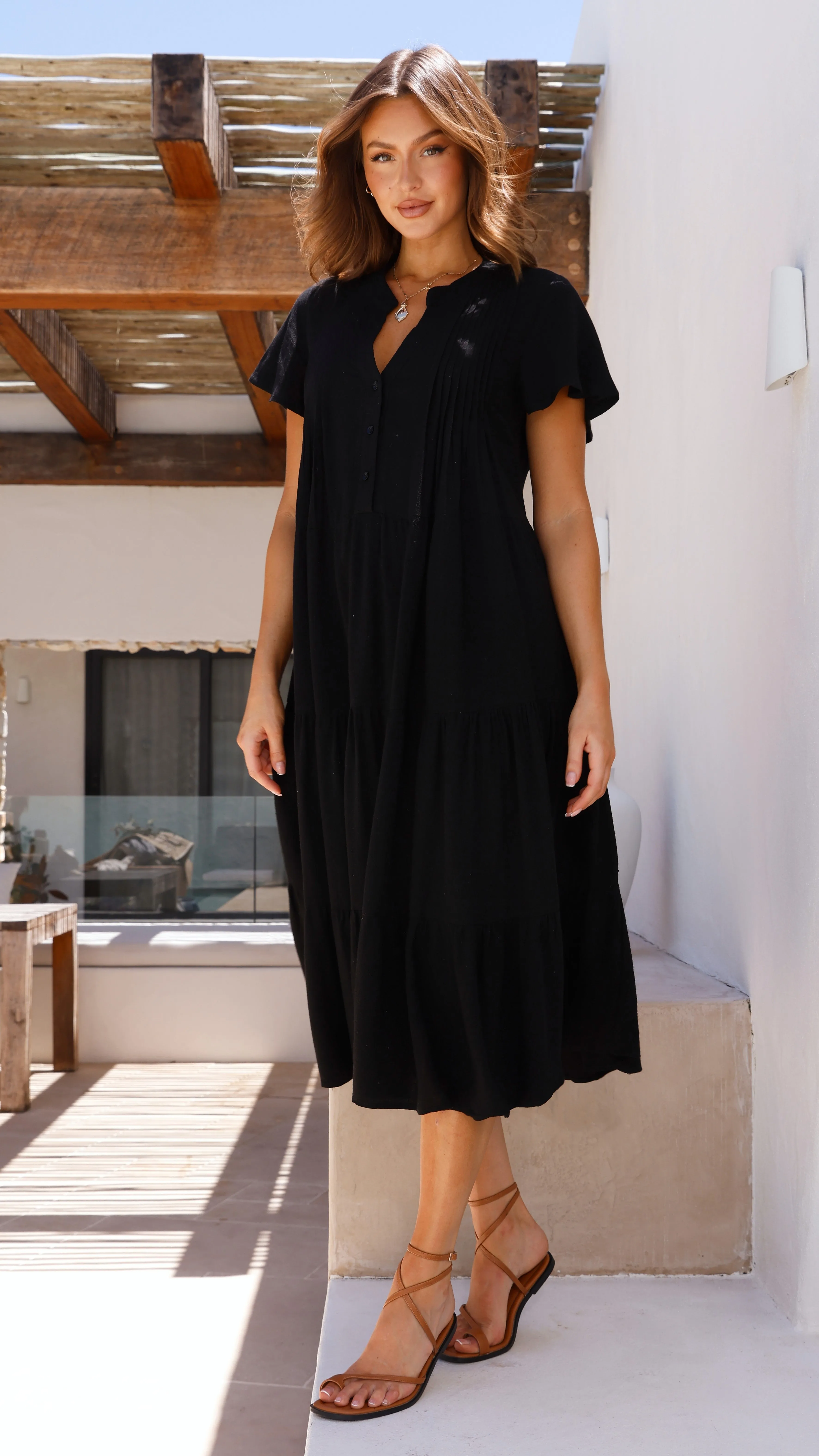 Lucinda Midi Dress - Black sold by Billy J product image thumbnail 5