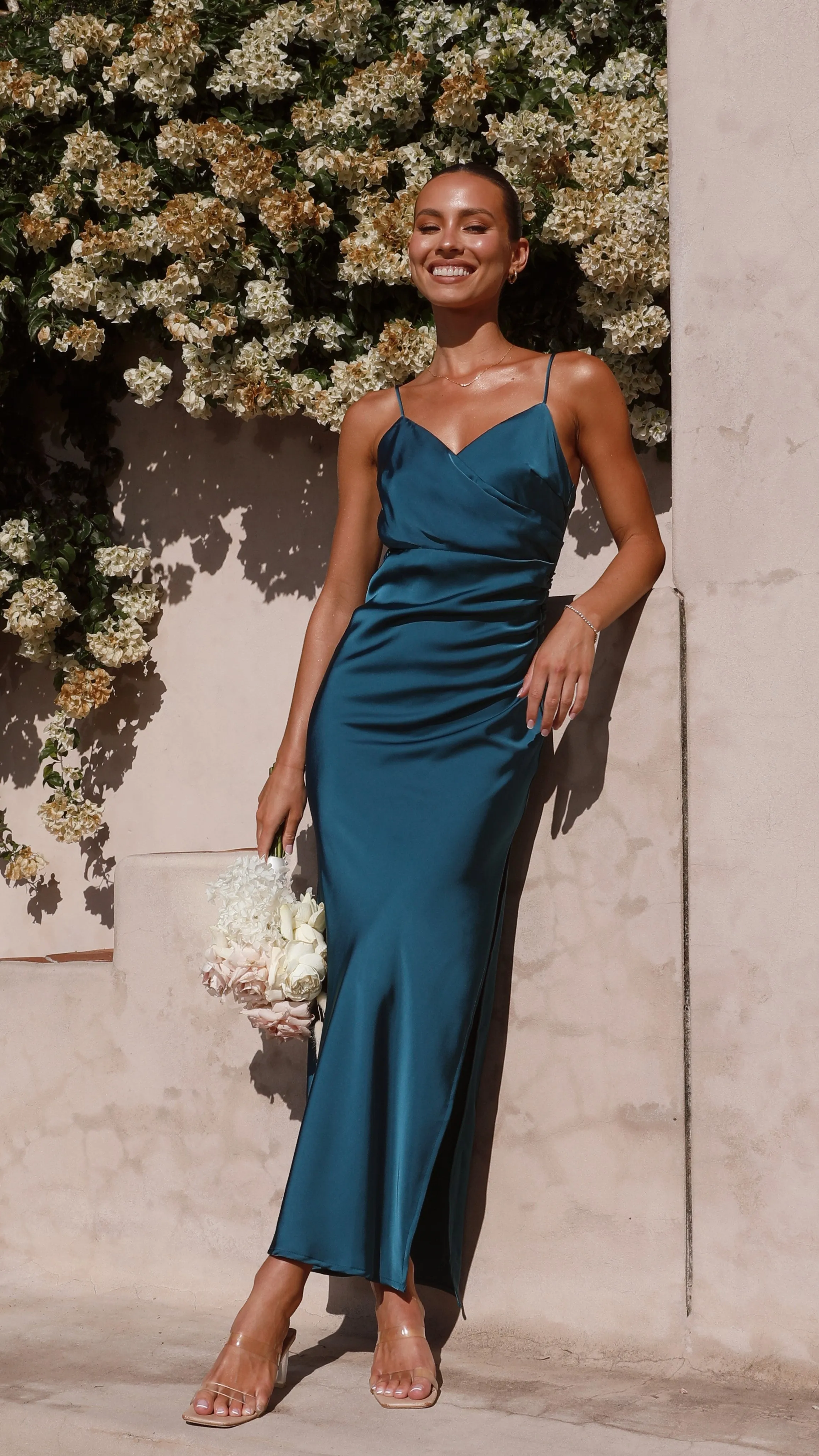 Ariana Maxi Dress - Teal sold by Billy J product image thumbnail 5