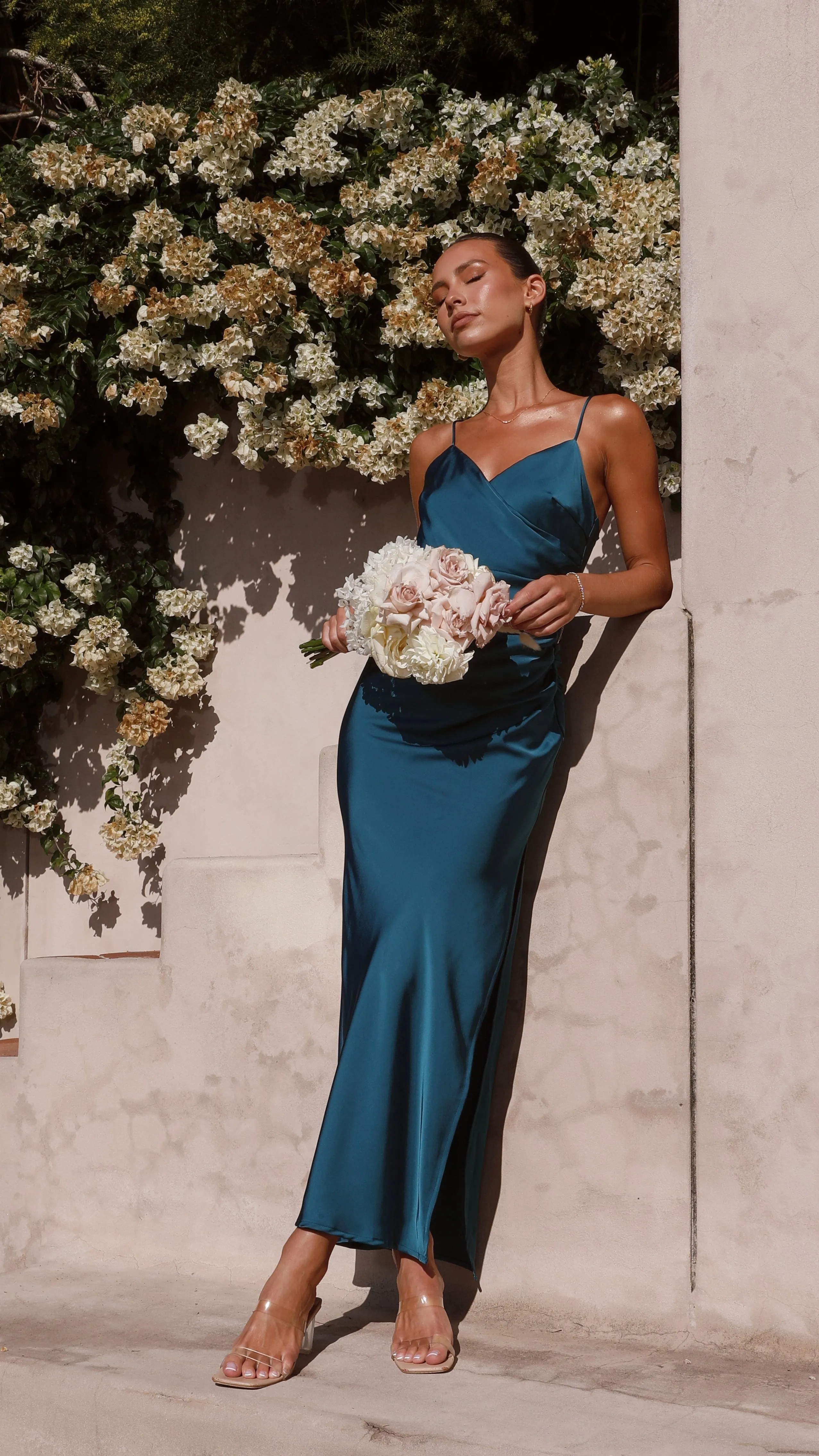 Ariana Maxi Dress - Teal sold by Billy J product image thumbnail 4