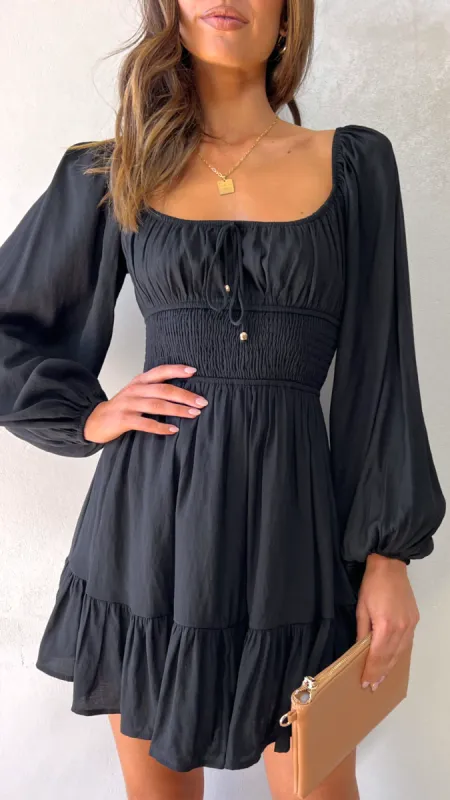 Parry Mini Dress - Black made by Billy J