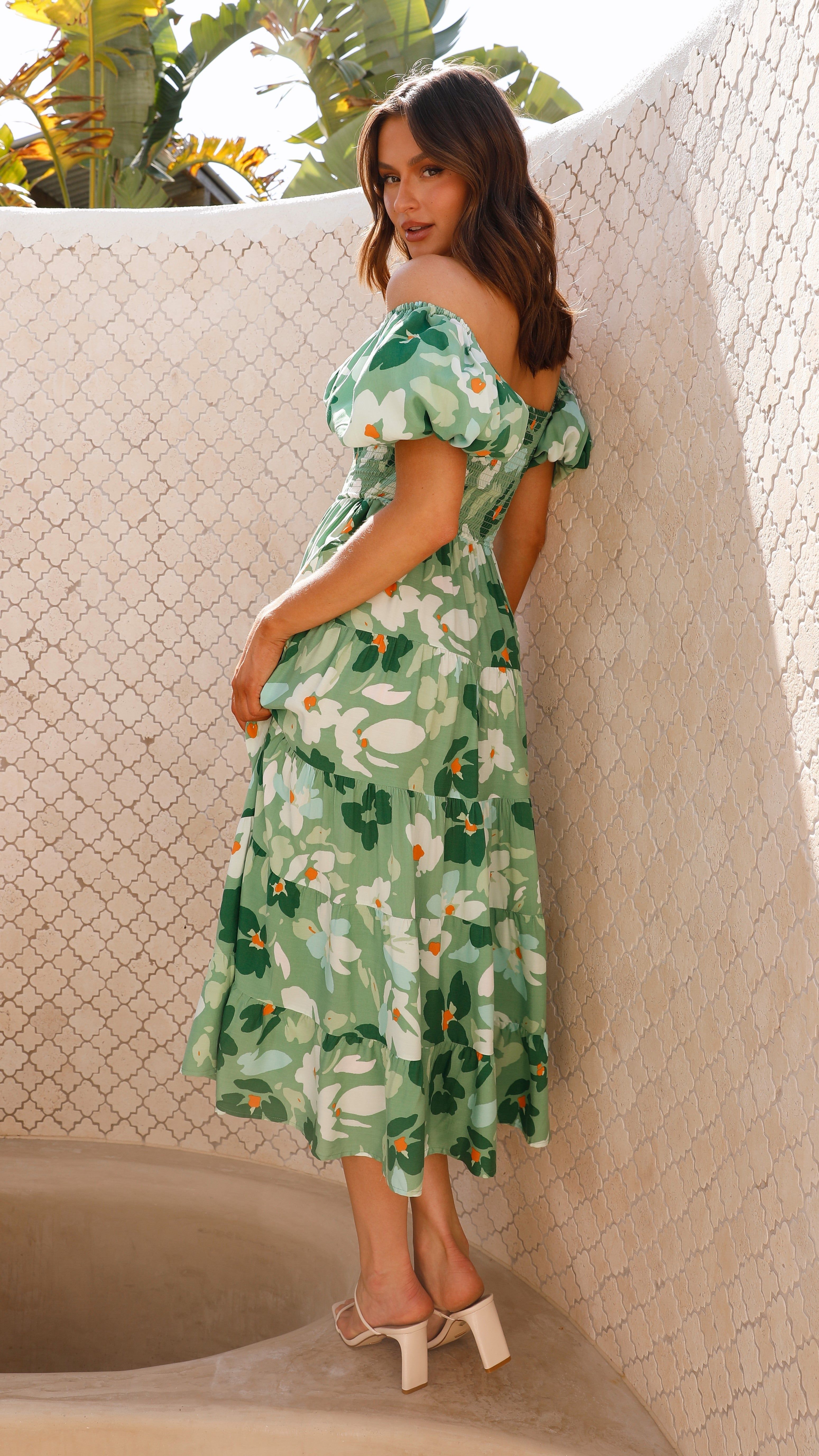 Clarity Maxi Dress - Green sold by Billy J product image thumbnail 3
