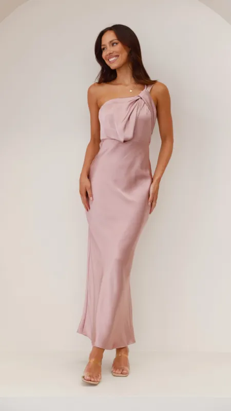 Greta Maxi Dress - Dusty Pink sold by Billy J
