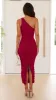 Natalia Midi Dress - Magenta sold by Billy J