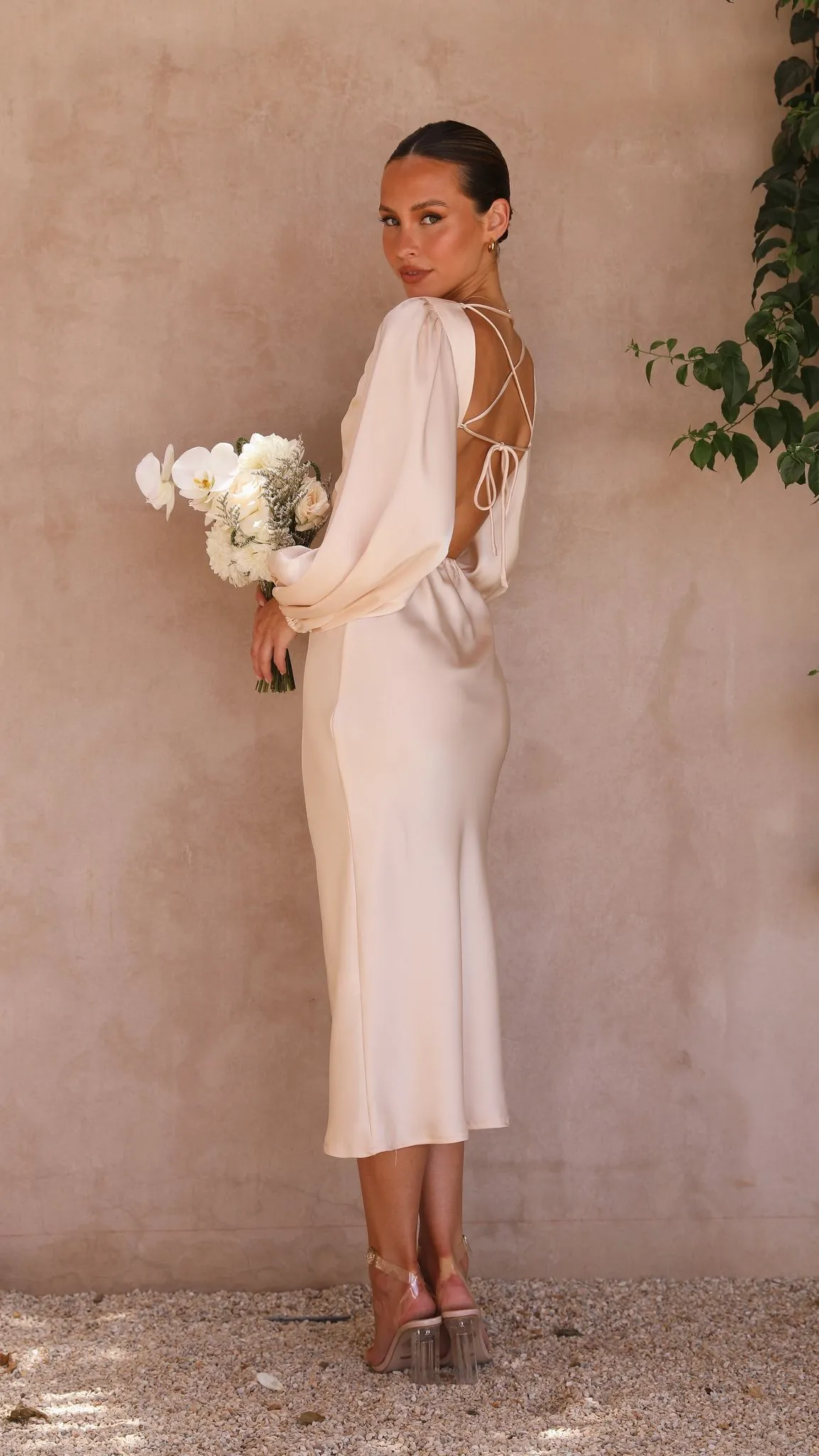 Cleo Midi Dress - Champagne sold by Billy J product image thumbnail 3