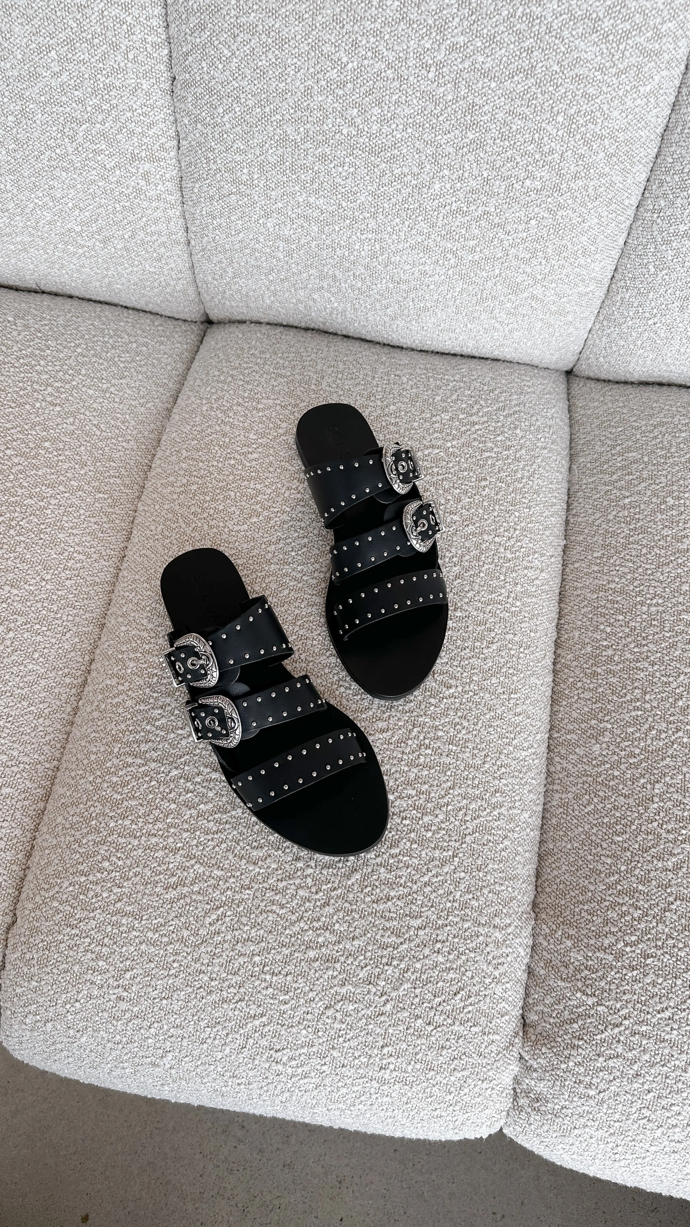 Sol Sana Eastwood Stud Slide - Black / Silver sold by Billy J product image thumbnail 4