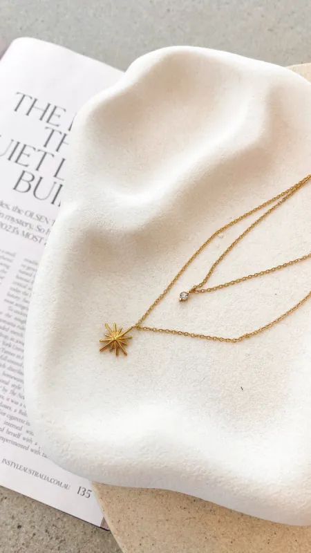 Ava Necklace - Gold sold by Billy J
