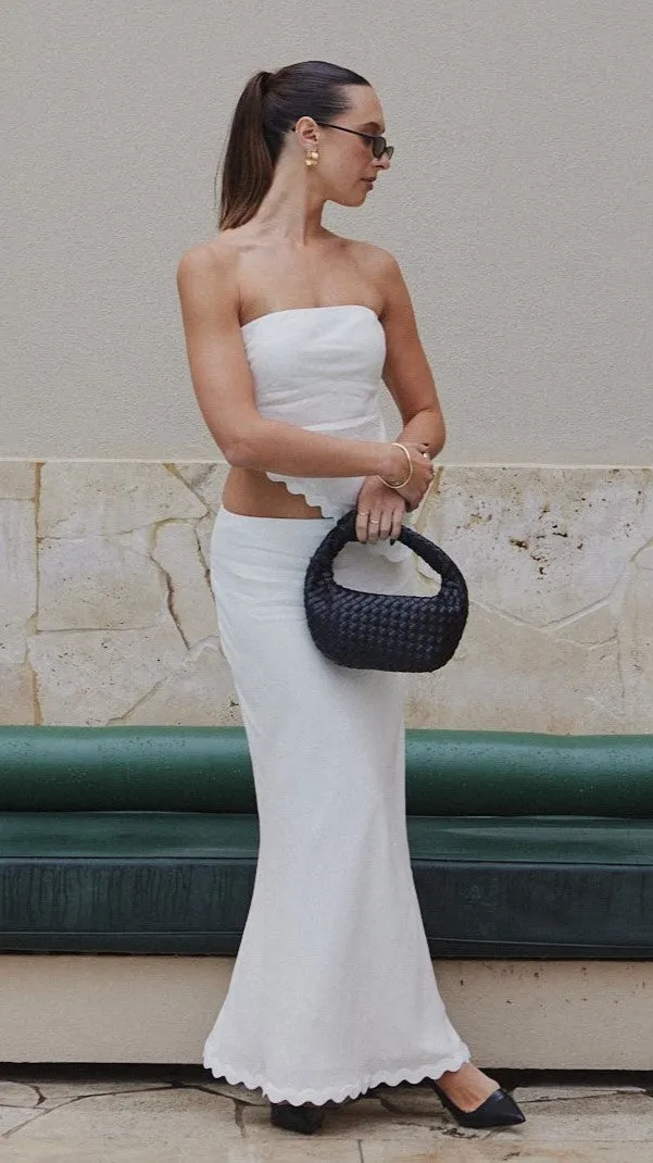Solara Maxi Skirt - White sold by Billy J